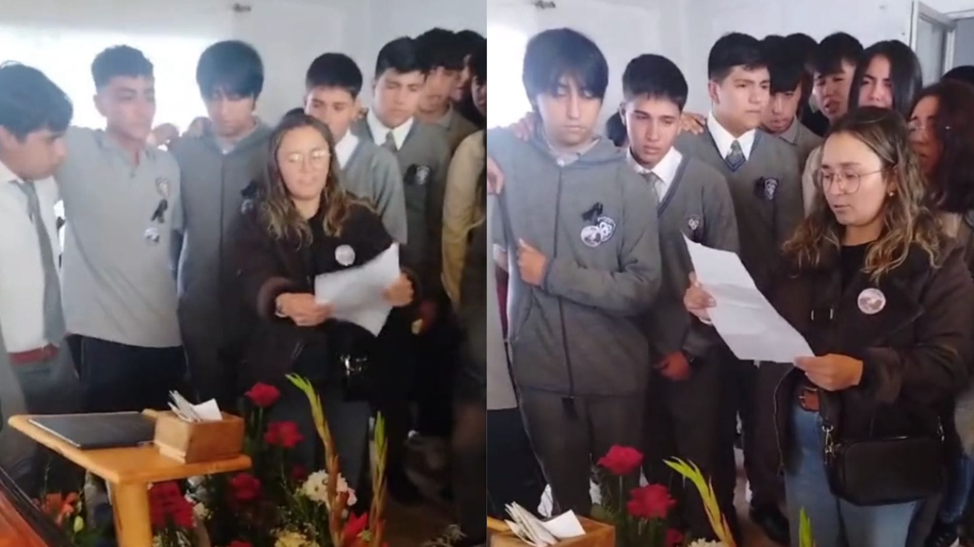 La emotiva despedida de estudiantes de liceo de Lota a alumno asesinado durante riña