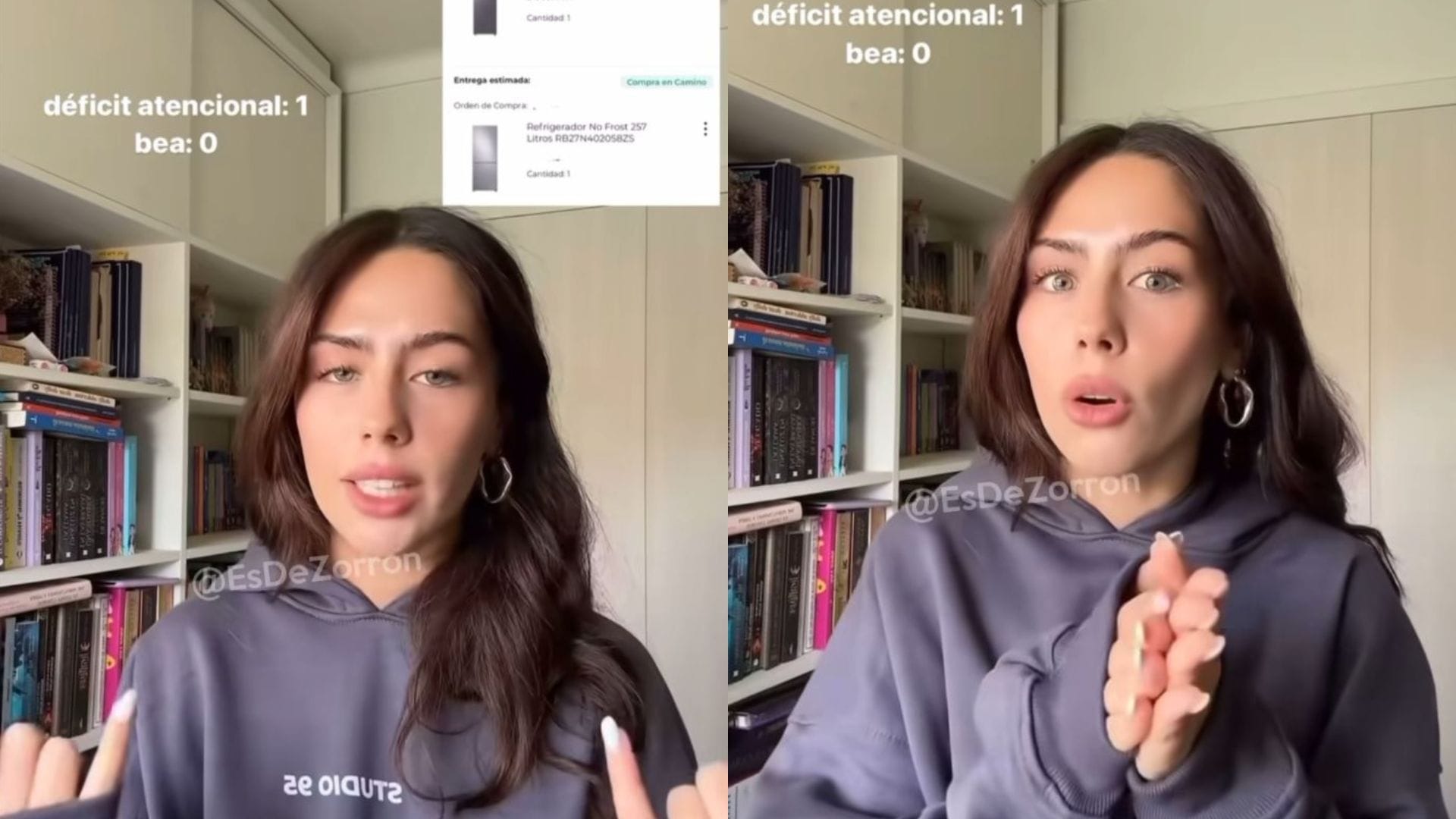 Critican a influencer chilena que compró dos refrigeradores por error y culpó al déficit atencional