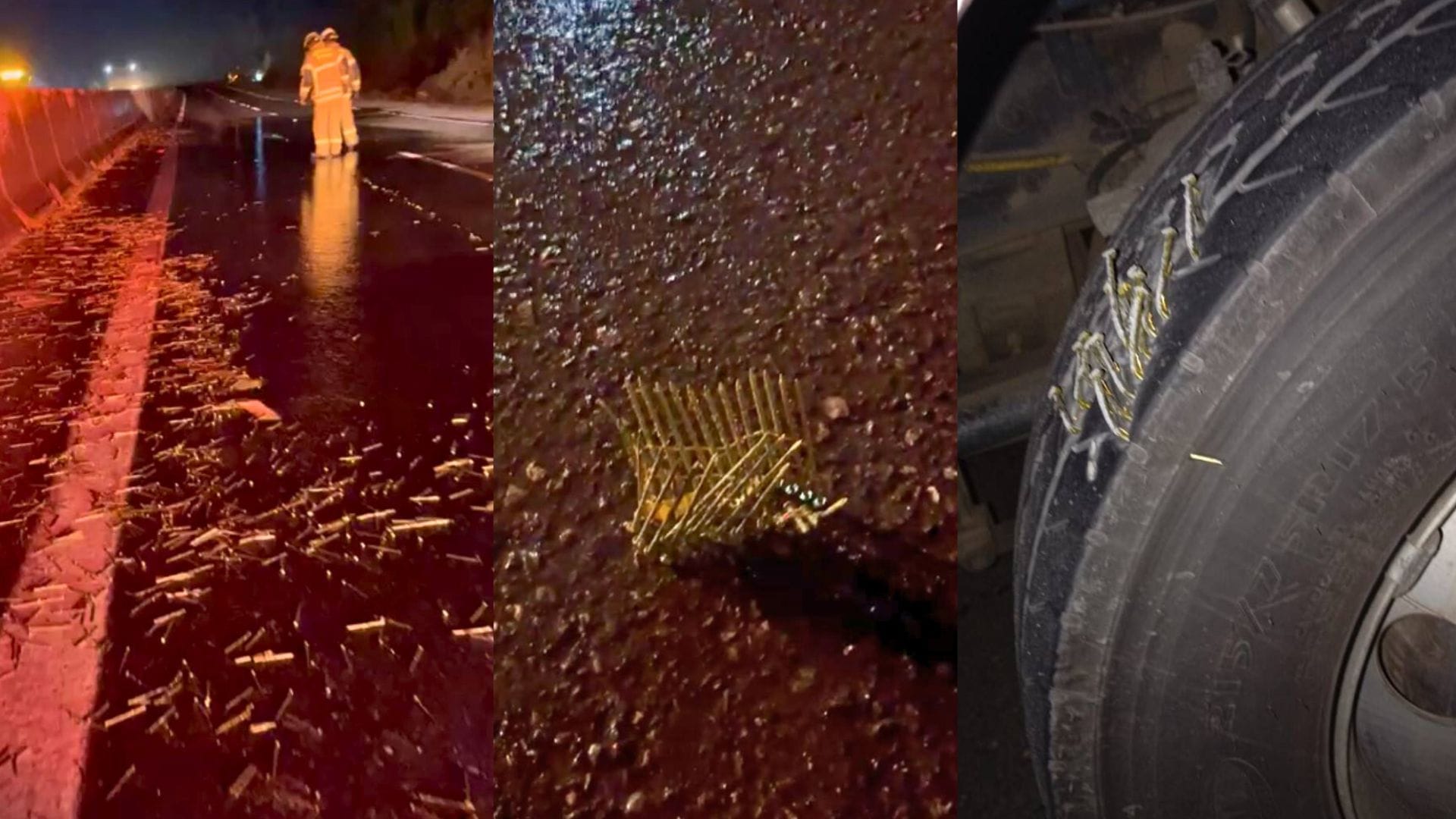 El pequeño gran desastre que dejó peculiar incidente en ruta Concepción-Cabrero: Más de 50 autos pinchados