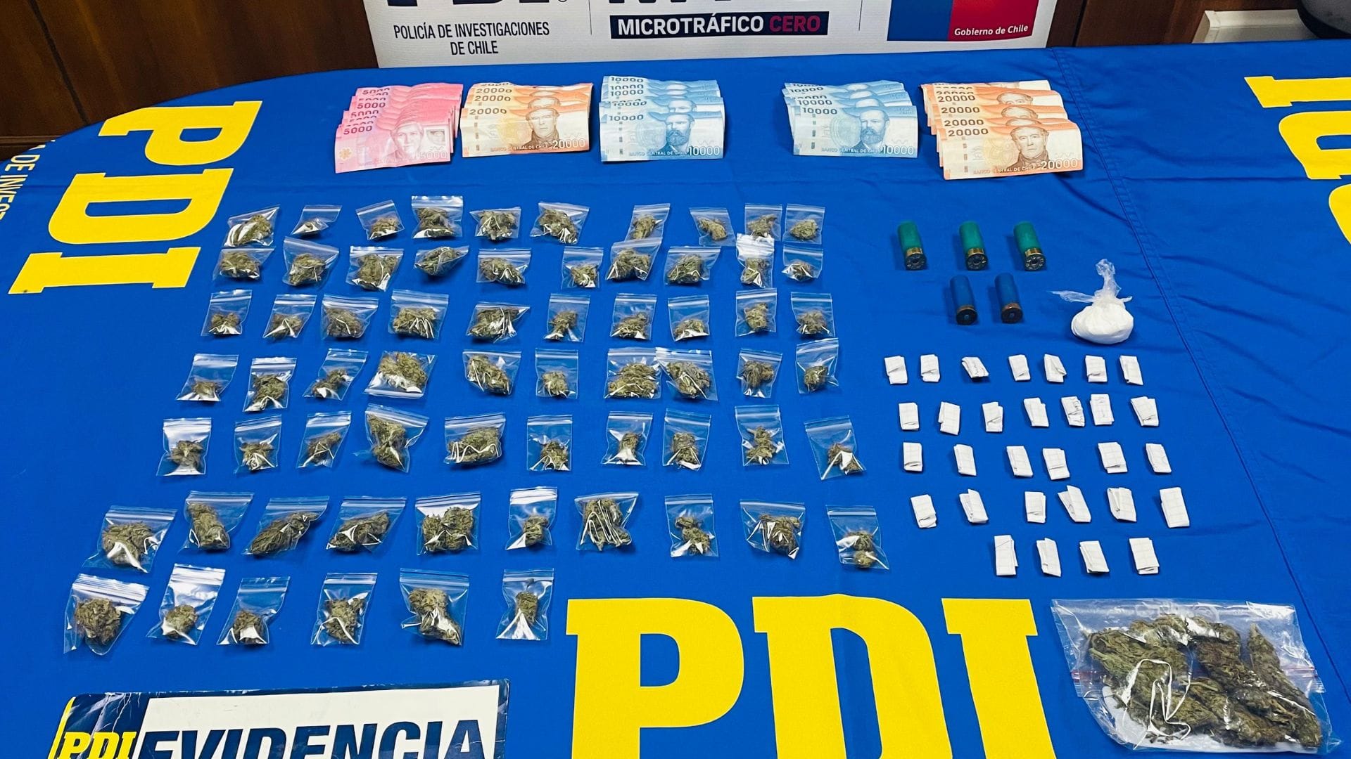 Cuatro puntos de venta de droga desbaratados y cinco detenidos dejó operativo en Santa Bárbara