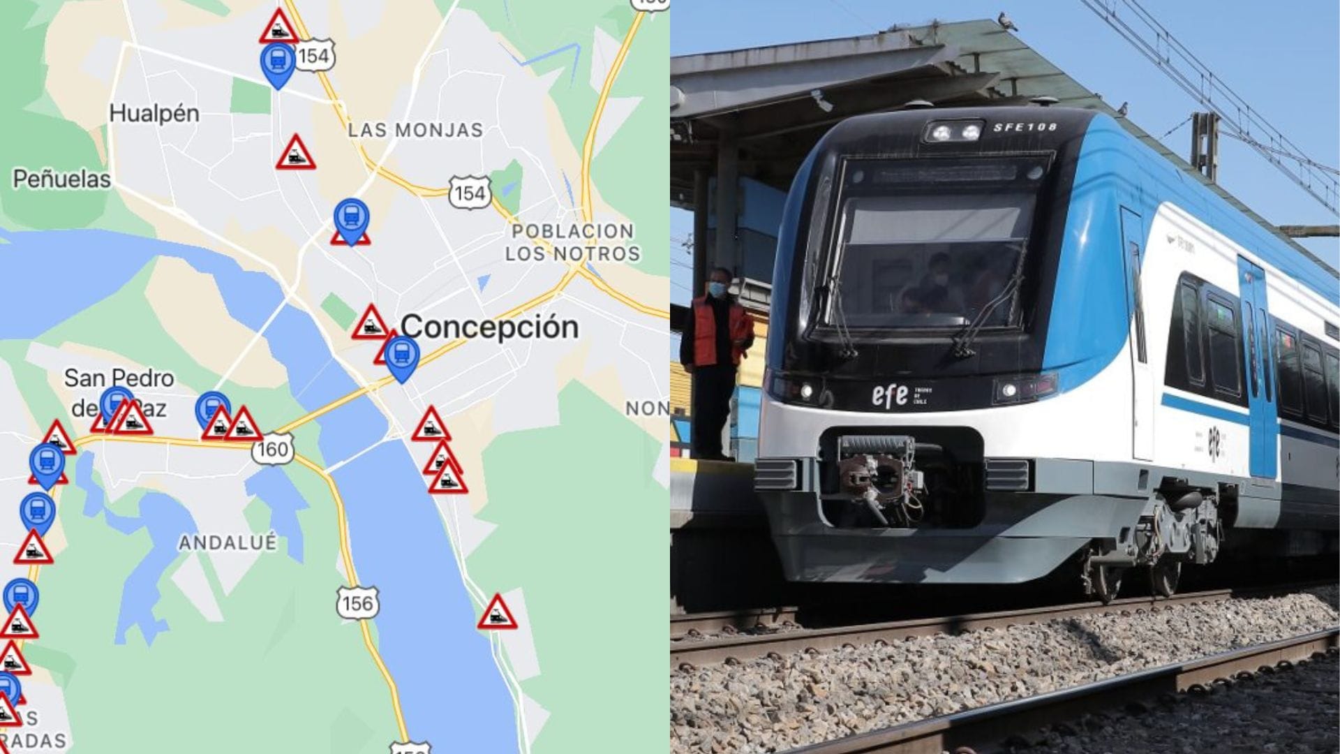 Lanzan aplicación para cruzar con seguridad las vías del Biotren: Alerta su paso en tiempo real por el Gran Concepción