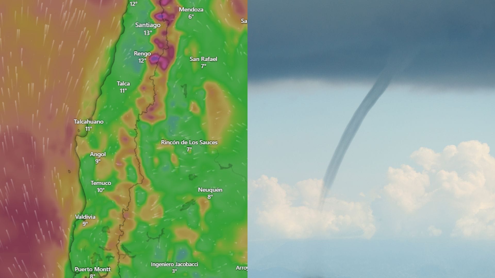 Advierten posible generación de trombas marinas y tornados en la Región del Biobío: ¿Qué dijo Senapred?