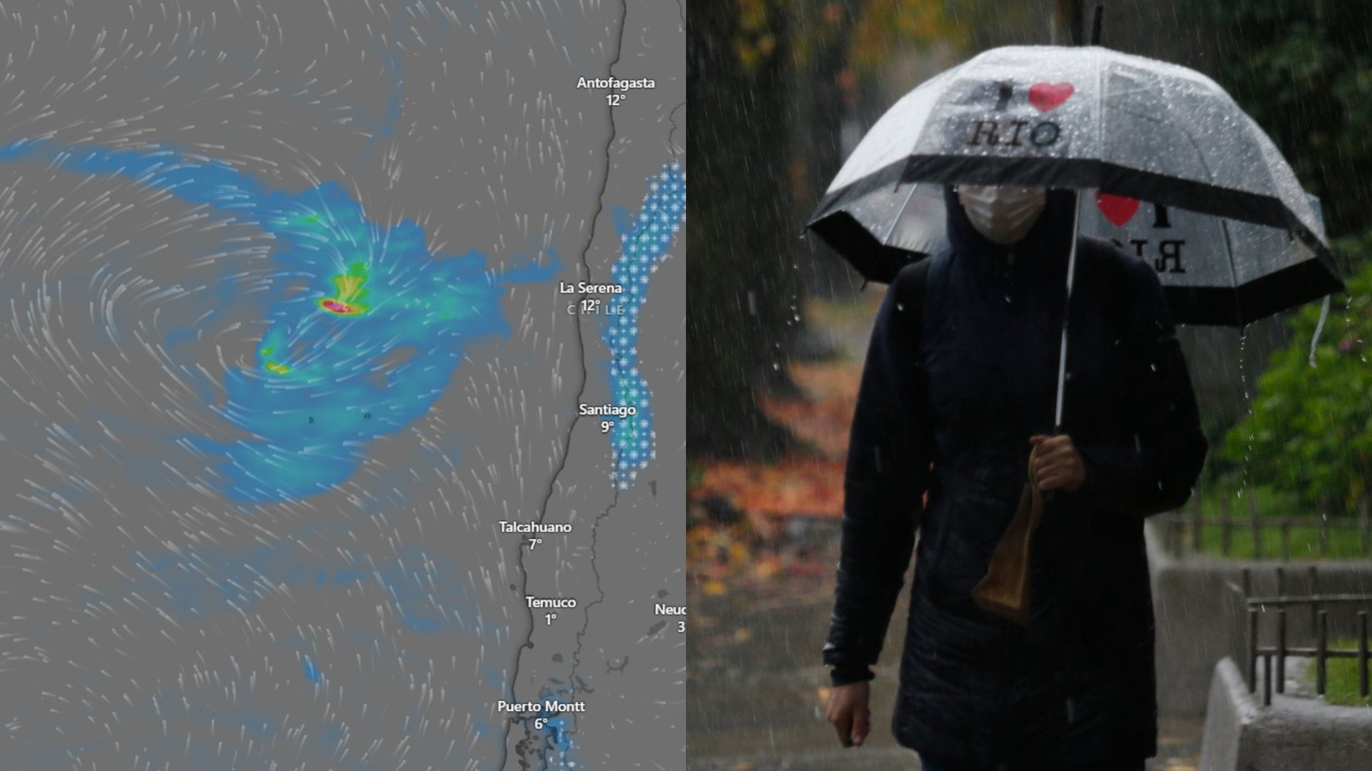 Río atmosférico trae lluvia y nieve a cinco regiones de Chile: ¿Hasta cuándo hay precipitaciones?
