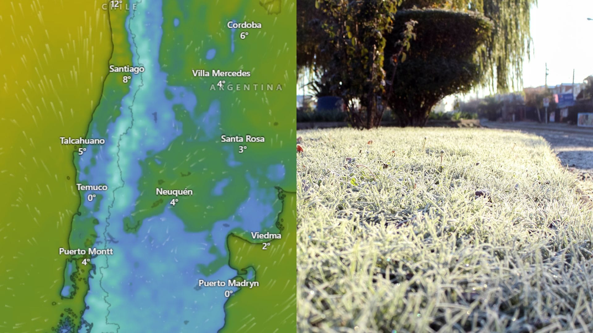 Hasta -4 grados: Emiten alerta por intensas heladas en el centro sur de Chile esta semana