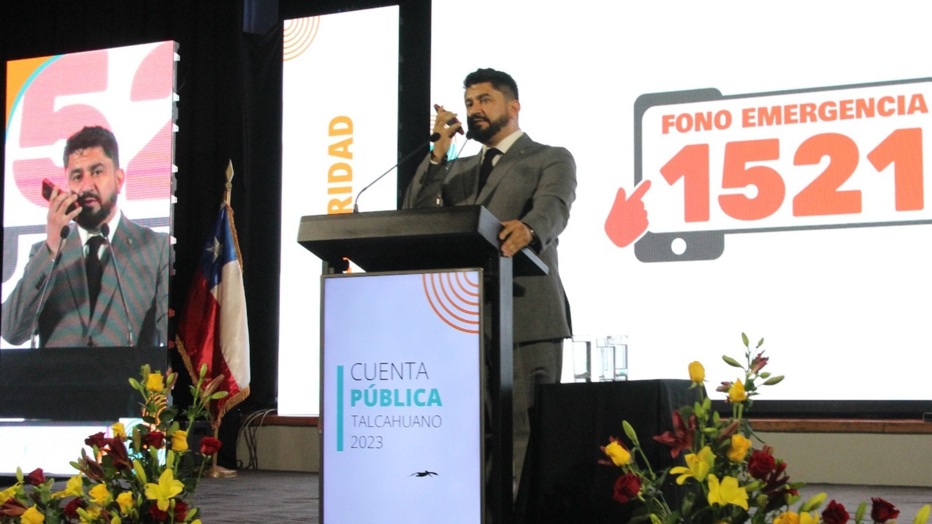Alcalde Campos anuncia nuevas farmacias, veterinaria móvil, centros de salud y central de cámaras en Talcahuano