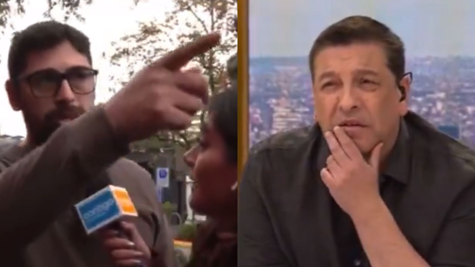 La molestia de JC Rodríguez con carabinero de civil que interrumpió despacho en vivo: “Es un prepotente”