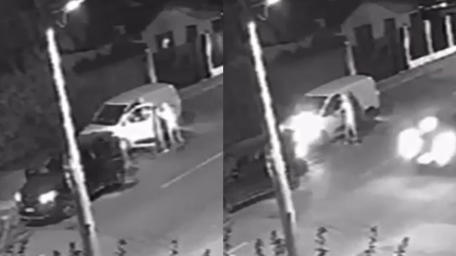 Carabinero de civil frustró uno de los asaltos con disparos al aire: Sujetos realizan doble portonazo en Macul
