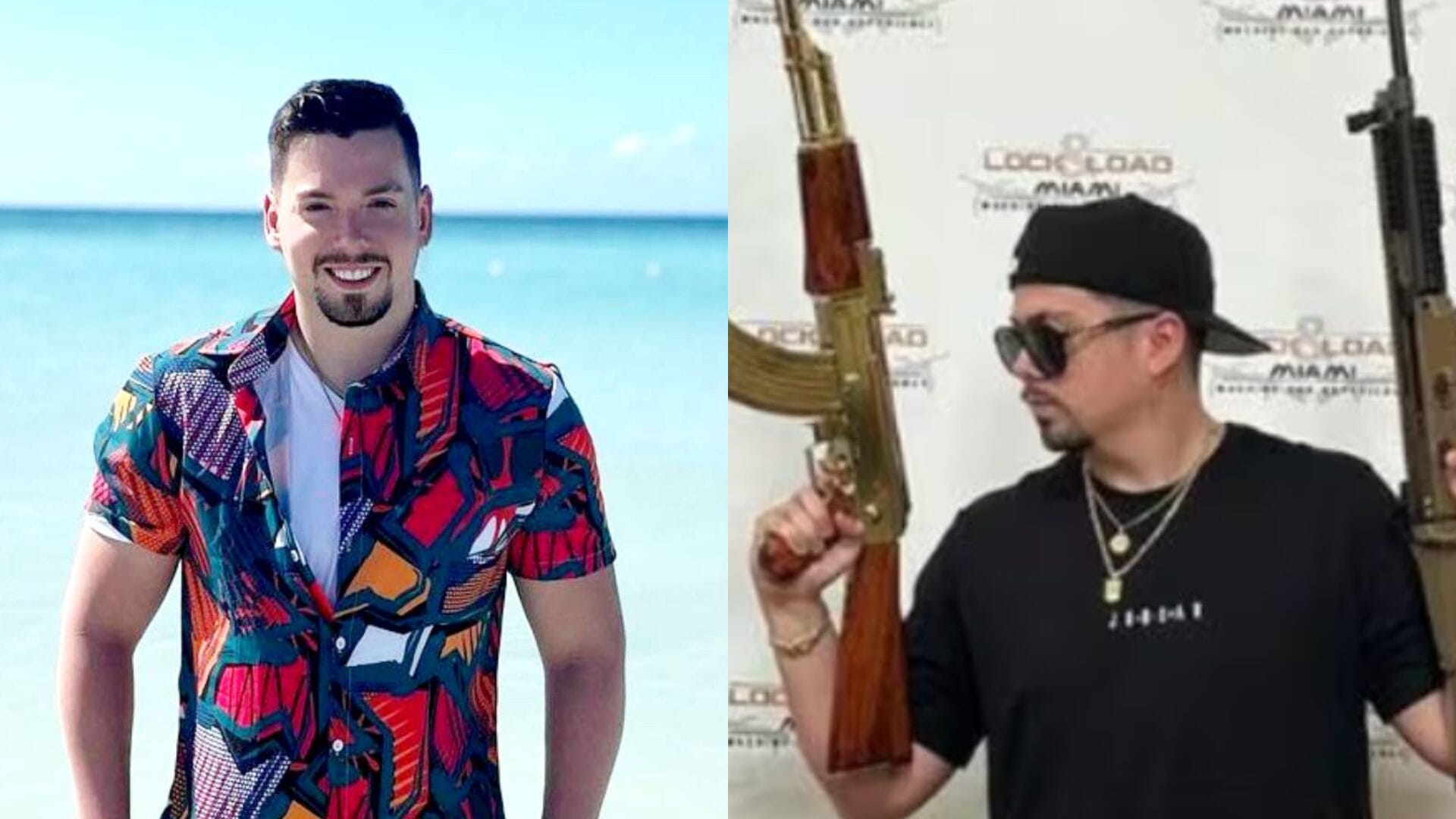 “Con esta mataron a…”: Nano Calderón se mostró en redes utilizando armas de guerra