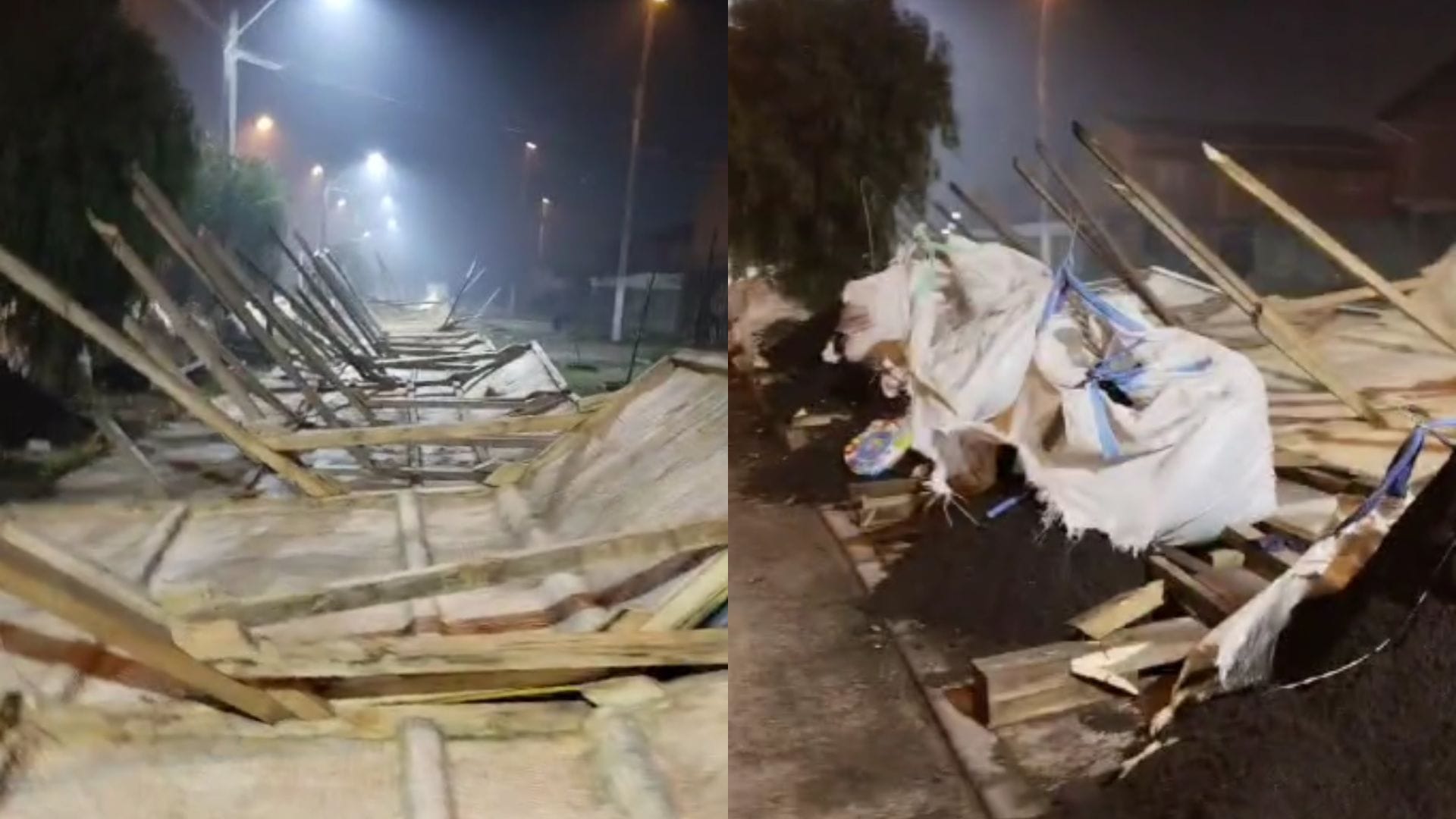 Vecinos de Hualpén pierden la paciencia con Puente Industrial y salen a derribar “pantallas antiruidos”