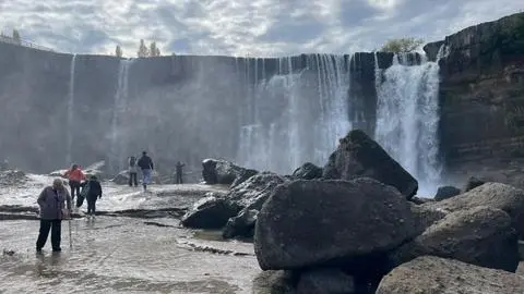 Turismo disminuyó hasta 40% en los Saltos del Laja esta temporada