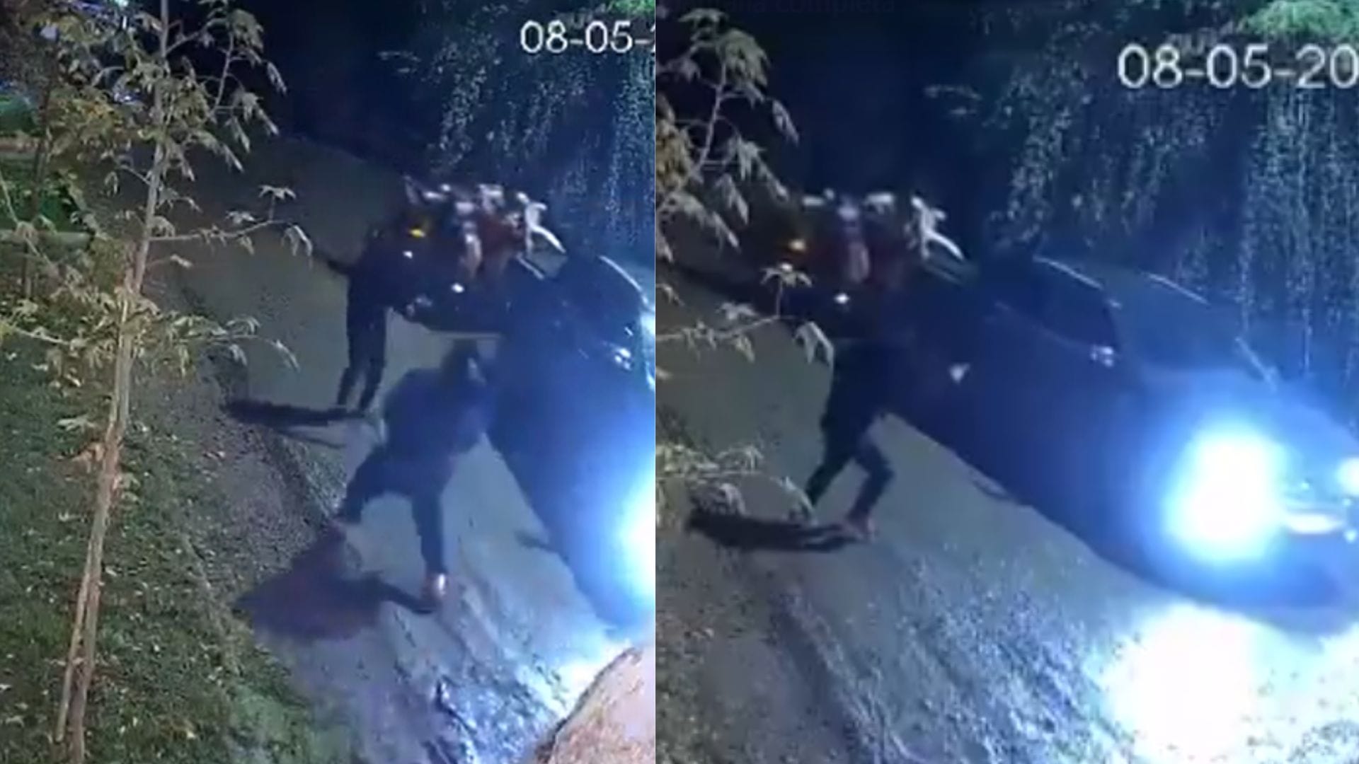 Fueron abordados por cinco sujetos: Familia sufrió violento portonazo en Buin