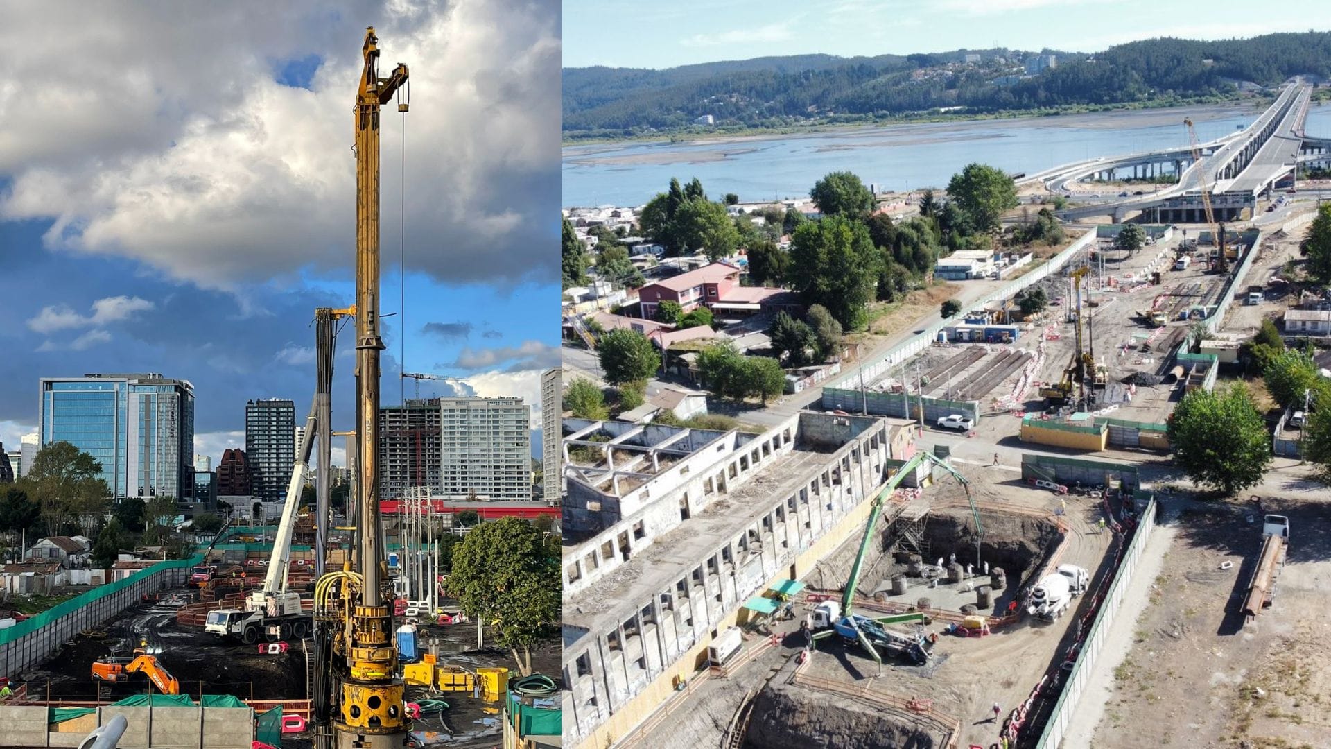 14% de avance presentan obras de Puente Bicentenario en Concepción