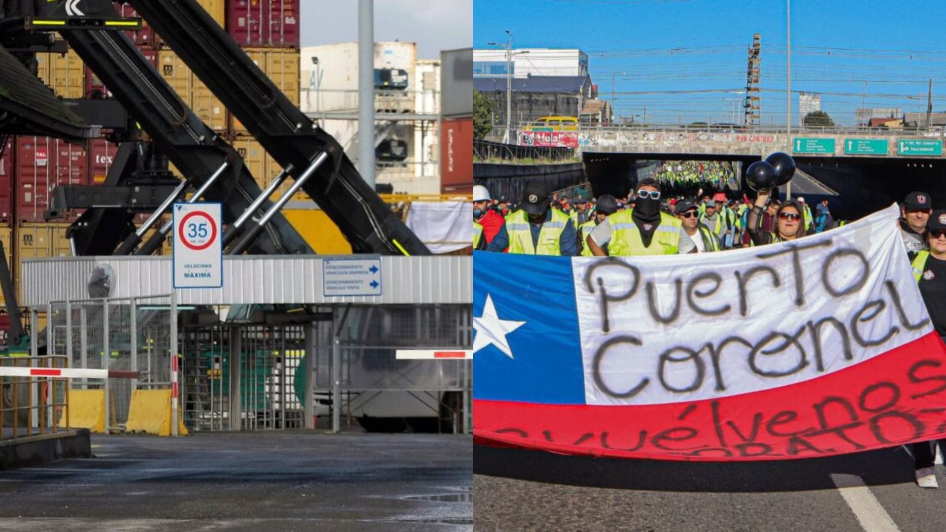 Puerto Coronel retira una querella por delitos más graves tras paro de trabajadores