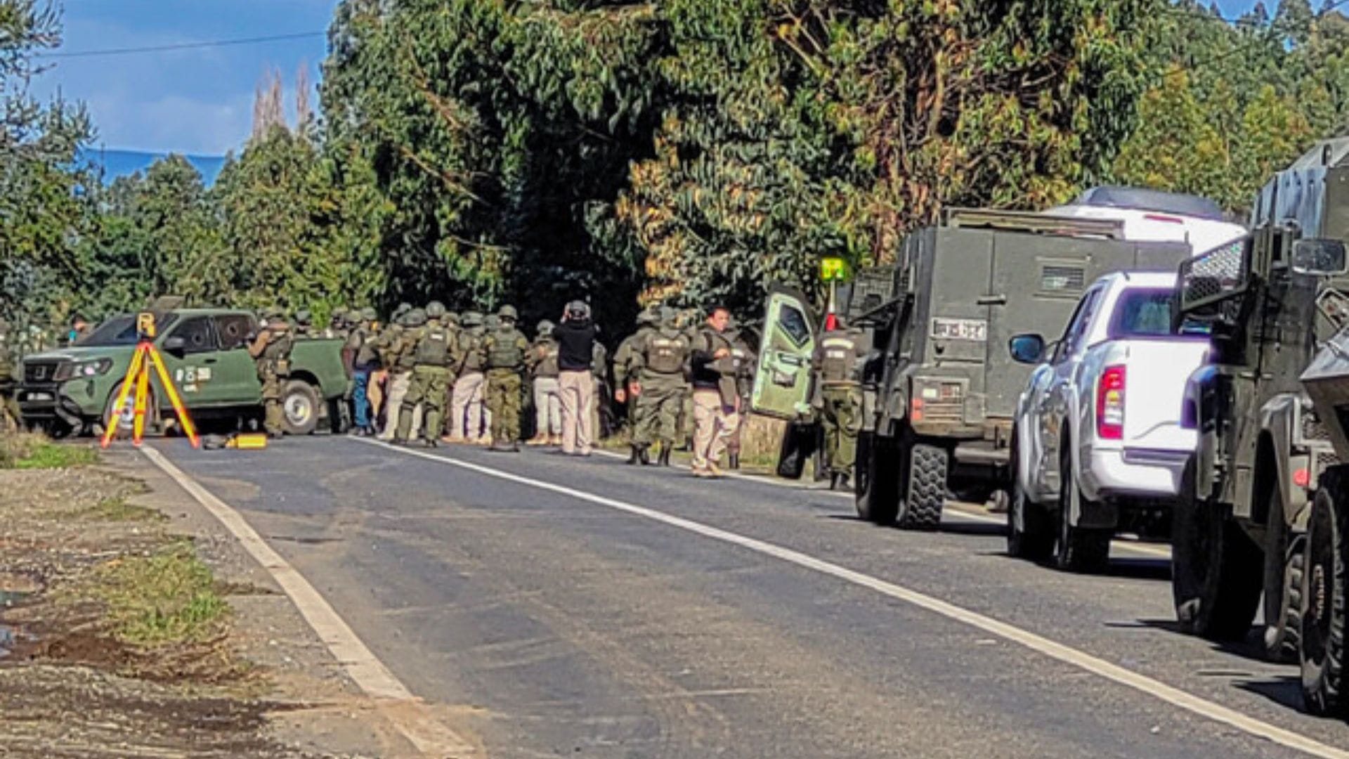 Reconstituyen escena por el asesinato de tres Carabineros en Cañete: “Se trata de una acción que fue planificada y requirió la participación de más de una persona”