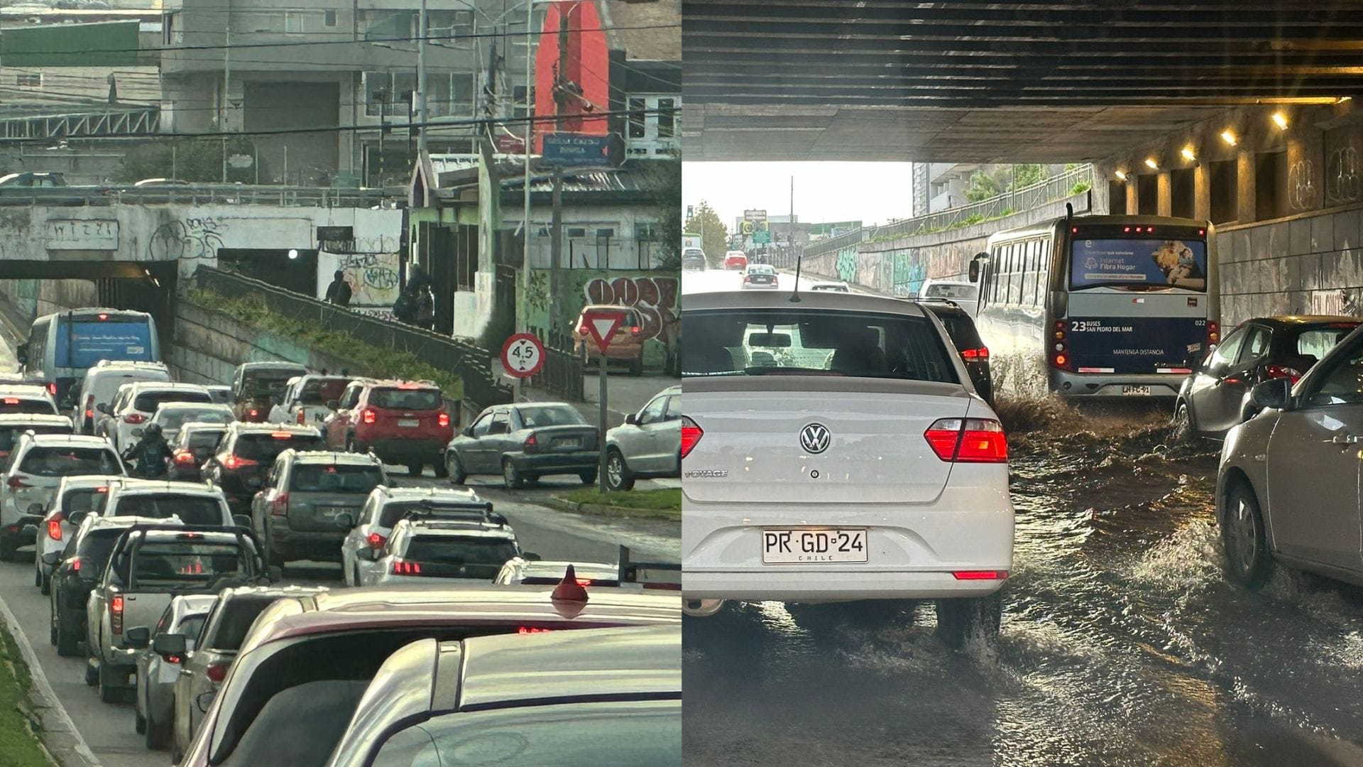 Explican lo que generó el gran taco en el Puente Llacolén que complicó cruce de San Pedro de la Paz a Concepción