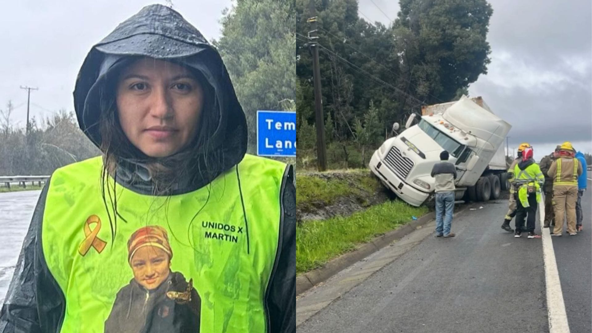 Madre que camina para salvar a su hijo se libra milagrosamente de ser atropellada por un camión entre Los Ángeles y Saltos del Laja