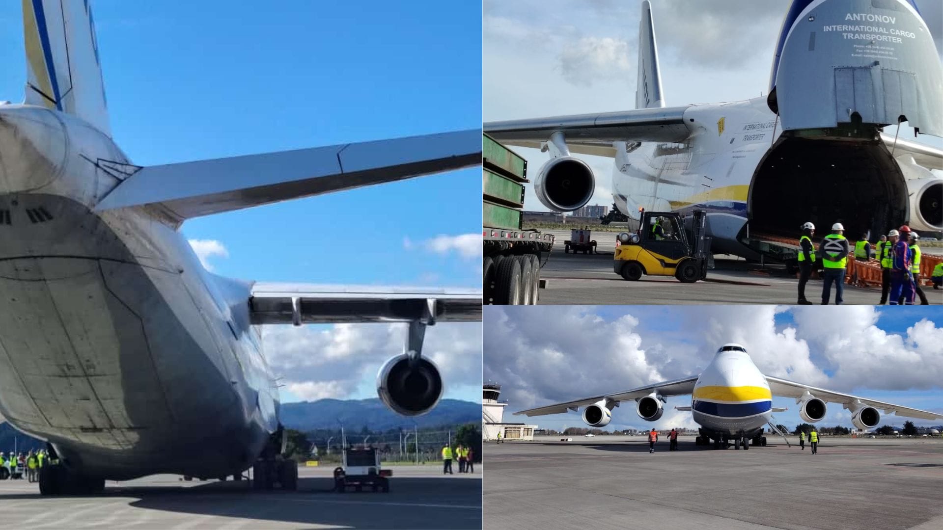 El avión de carga más grande del mundo aterrizó en Carriel Sur: Así luce el Antonov An-124-100