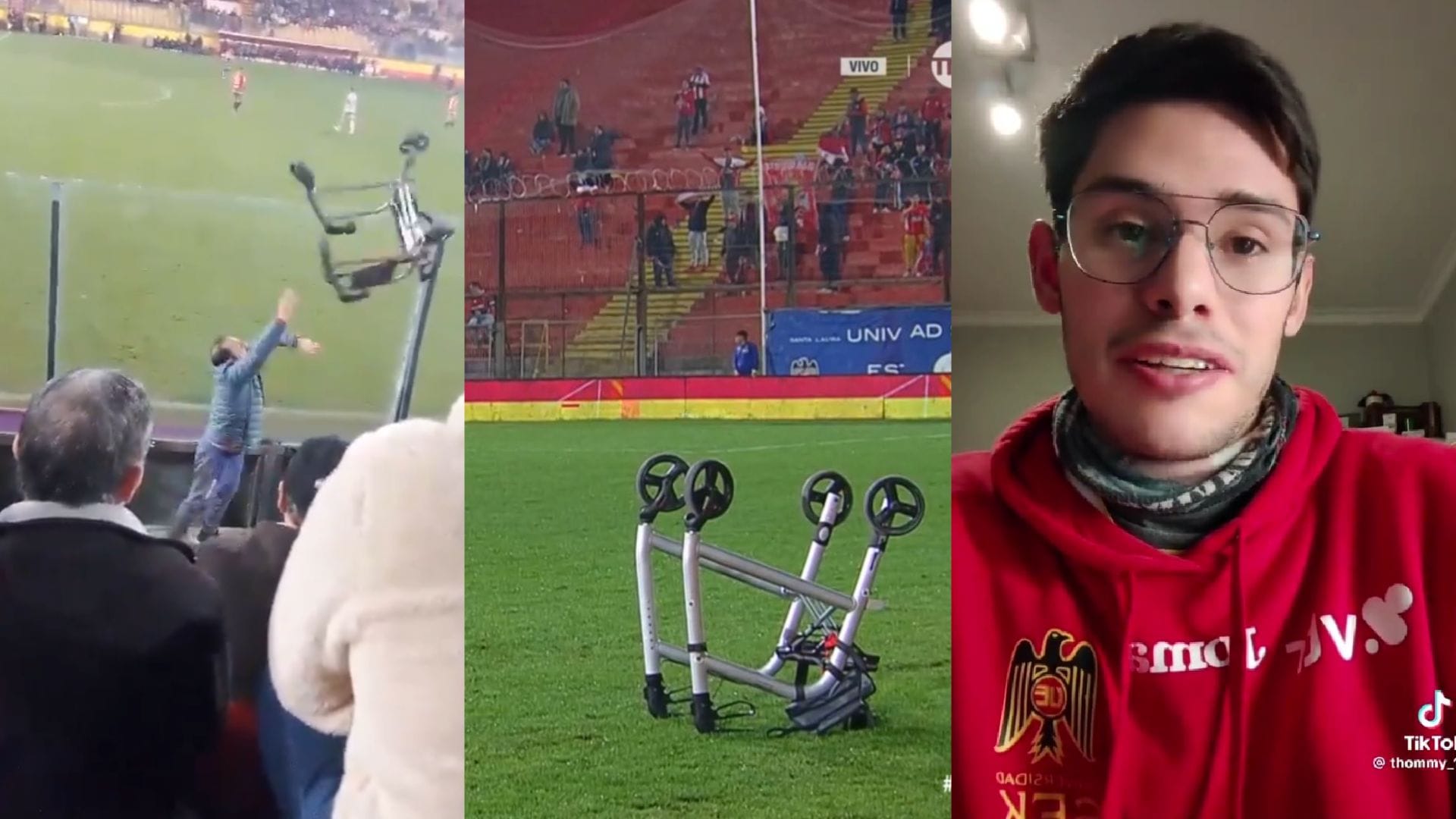 Aparece el dueño del viral “burrito” ortopédico arrojado al estadio Santa Laura: “Se mandó una cag…”