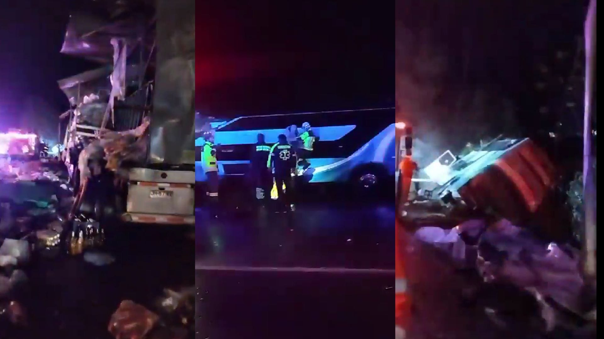 Choque entre camión y bus con pasajeros resulta en volcamiento en la Ruta 5 Sur: Más de 20 heridos y un fallecido