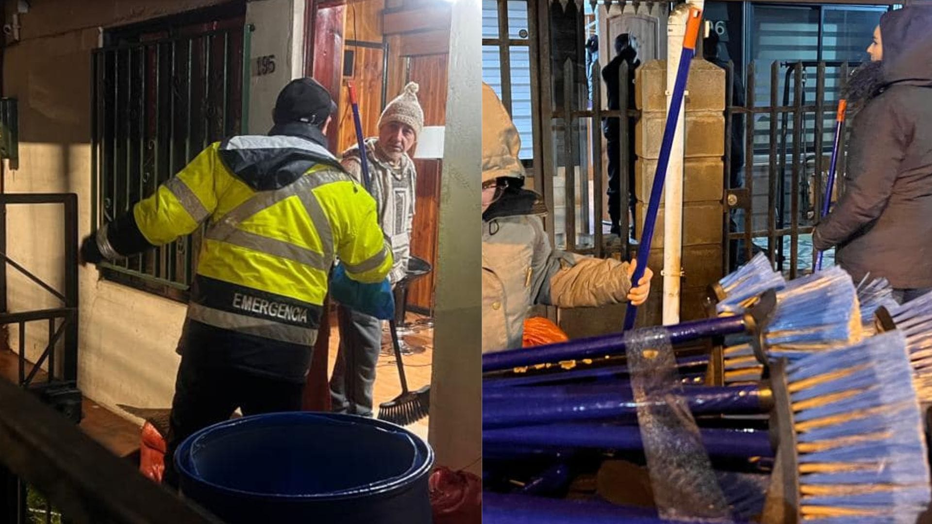 Kits de limpieza y tener dónde tirar la basura: Las necesidades de los vecinos afectados por sistema frontal en Curanilahue