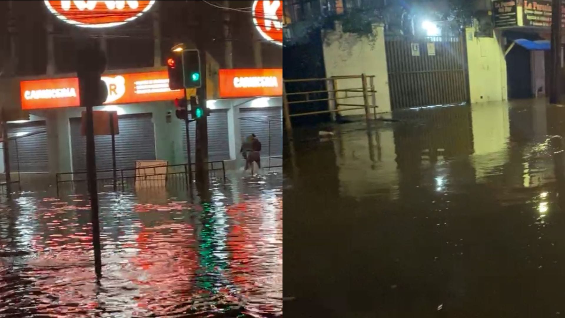 Inundaciones en las calles de Los Ángeles por desborde del estero Quilque: Reportan viviendas afectadas