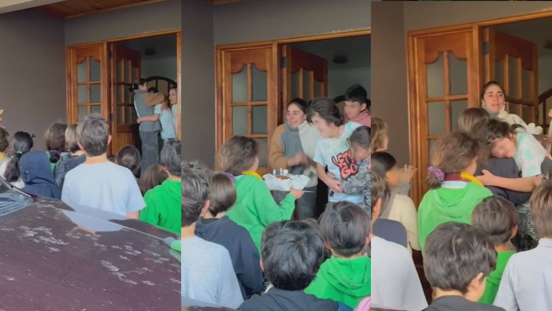 Niña resfriada falta a clases en su cumpleaños y su curso llega a cantarle a la casa: Viralizan tierno gesto en Chillán