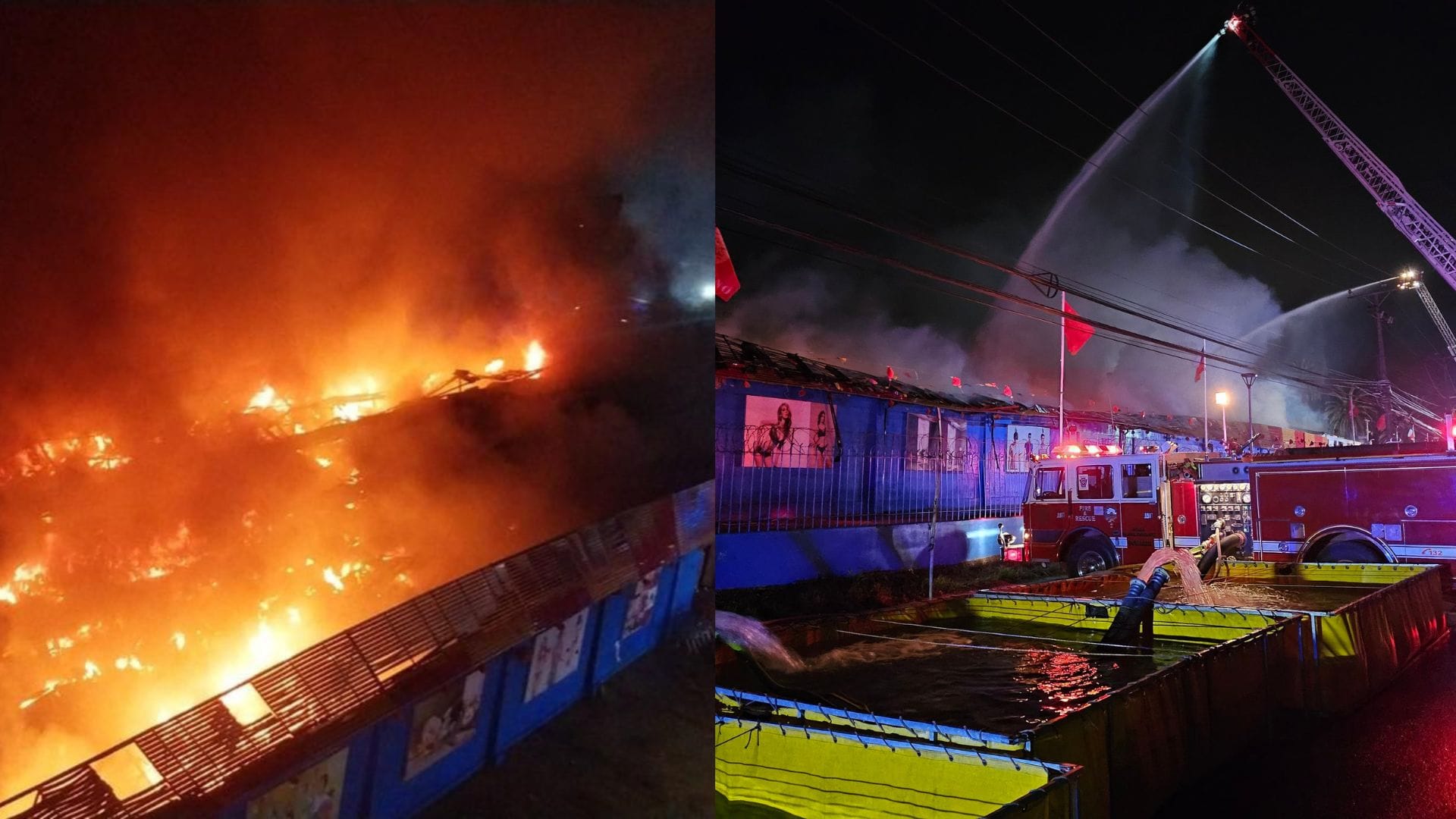Feroz incendio consume a mall chino de El Monte y deja a seis lesionados