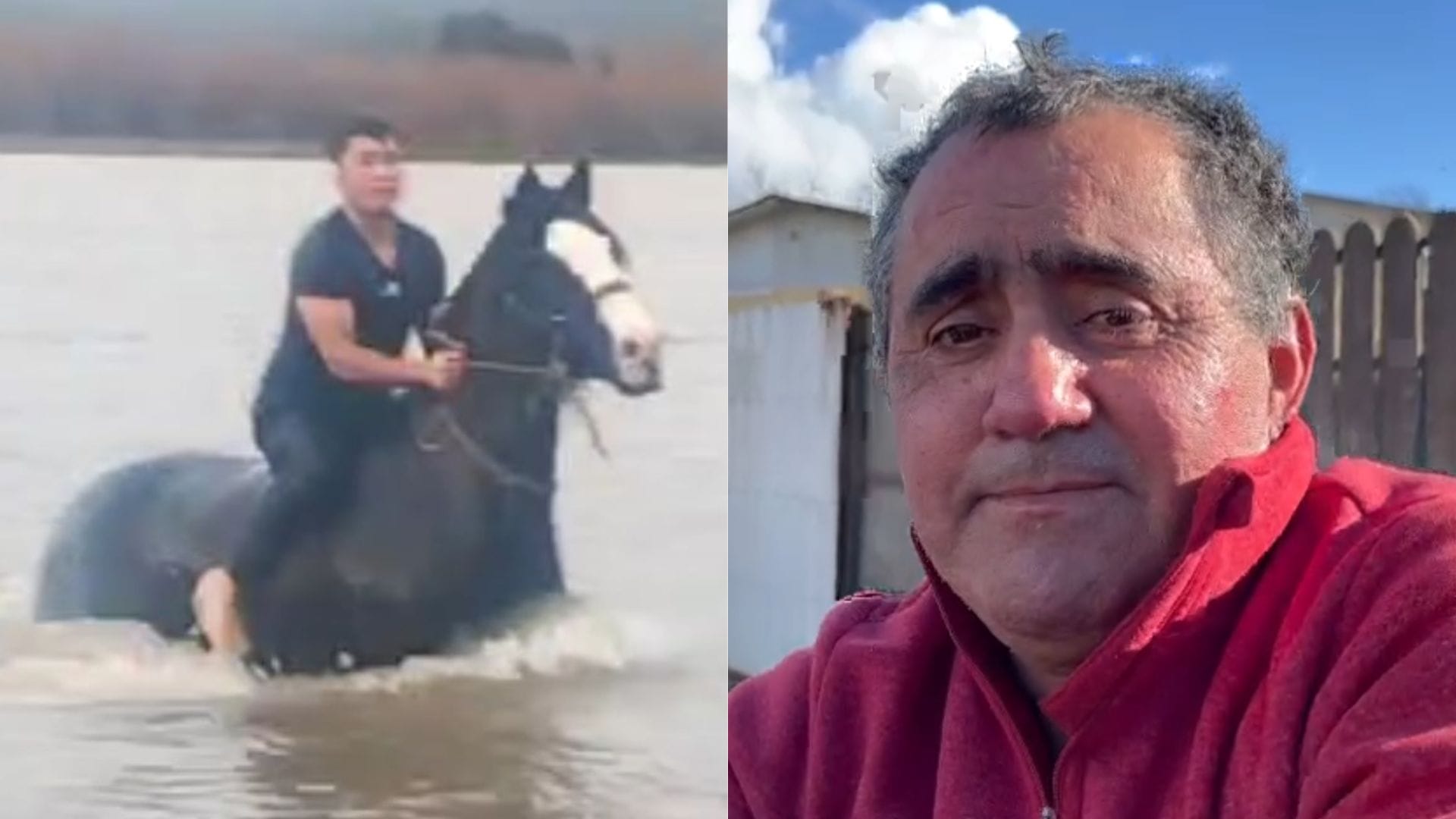 Padre del protagonista de dramático rescate de caballo se refirió al hecho: “Orgulloso de él por tomar esa actitud”