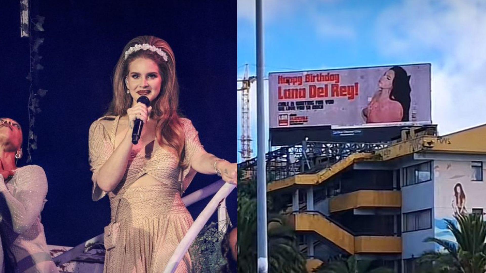 El sorprendente paso de Lana del Rey por Concepción: Fans le dedican homenaje con cartelera gigante