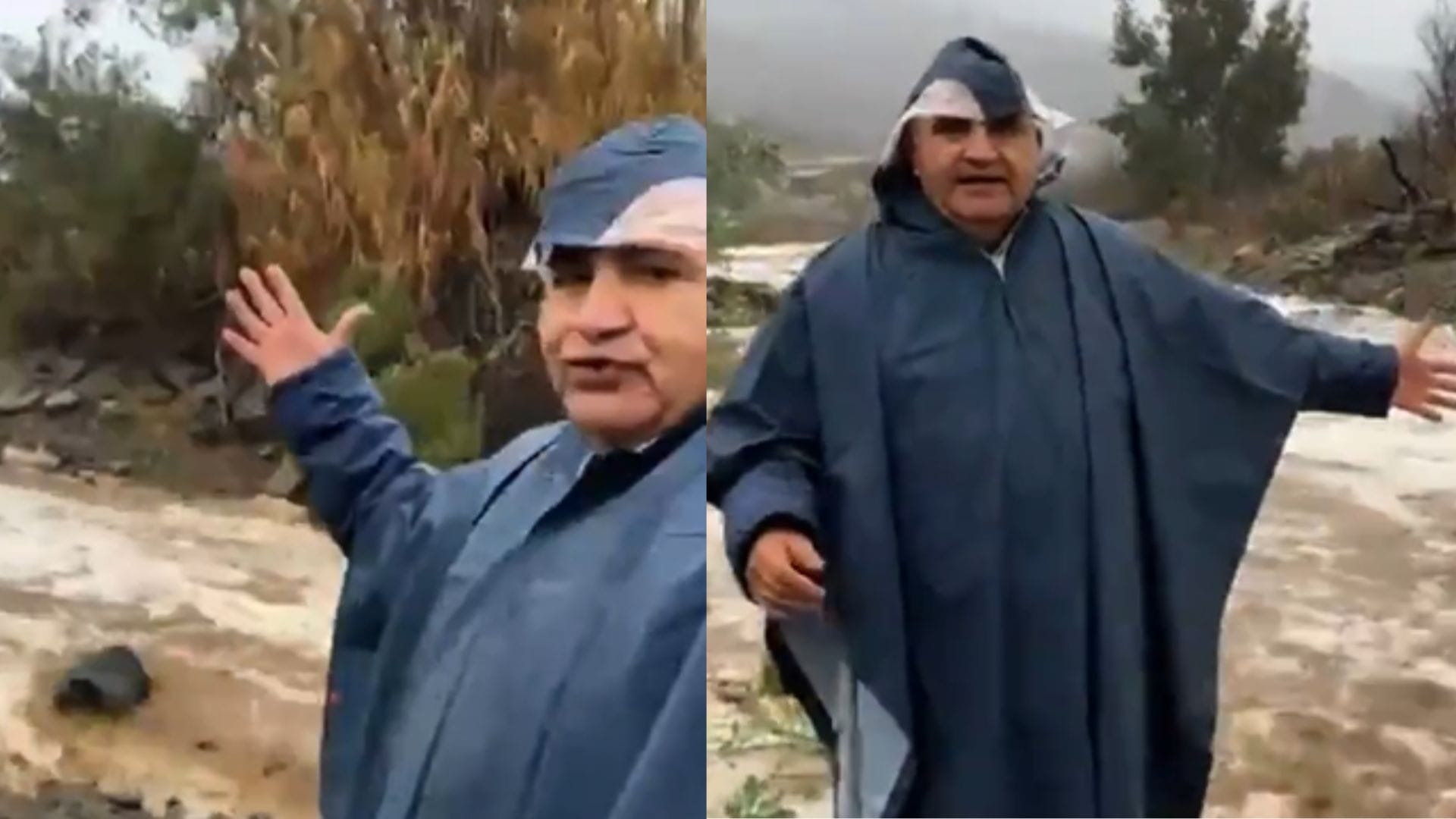 Alcalde transmitía en vivo y fue alcanzado por el agua en Punitaqui