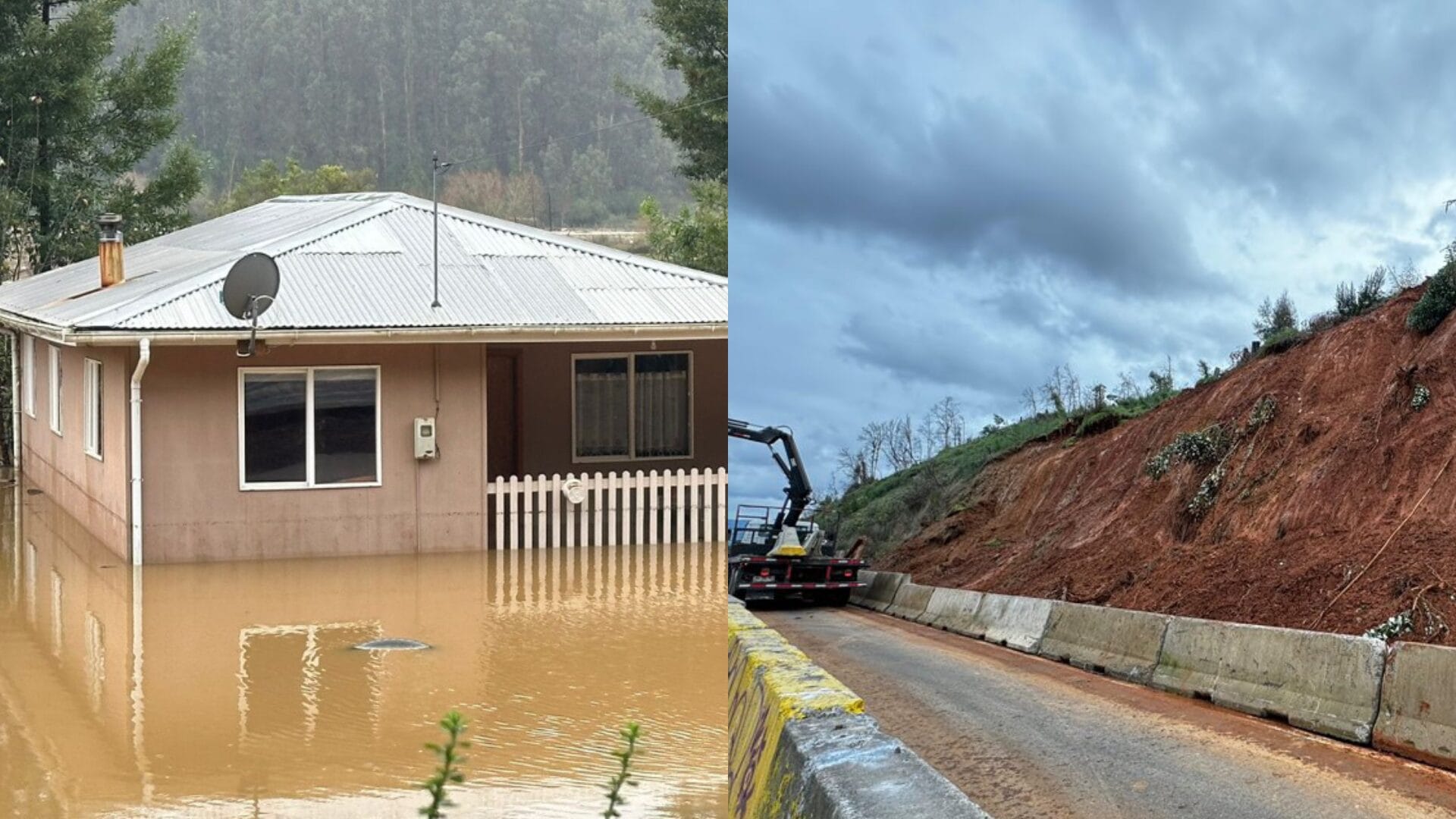 Alerta Roja en el Biobío: Evacuaciones, cortes de ruta y fuertes lluvias afectan a la zona