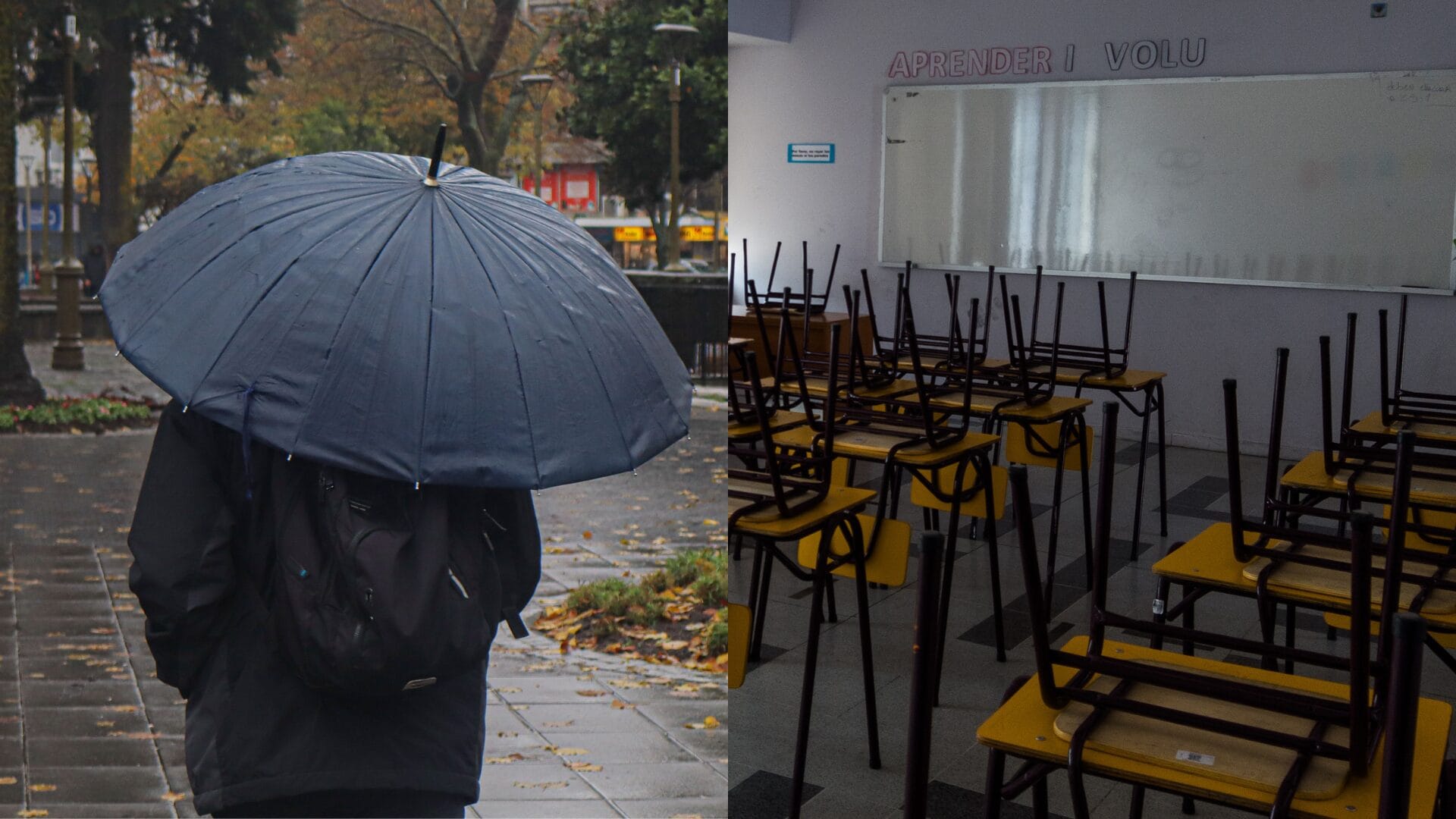 Por sistema frontal: Estas son las regiones en Chile que estarán sin clases el resto de la semana