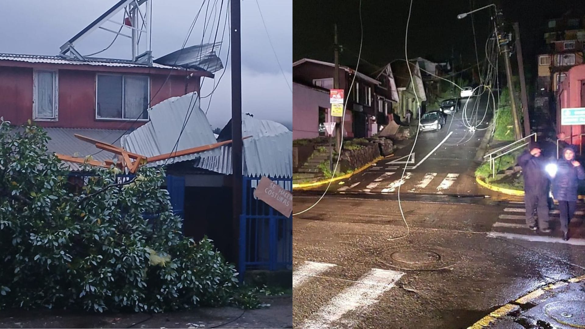Tornado en Penco: Una veintena de casas dañadas y cortes en el suministro eléctrico tras vientos de hasta 130 km/h