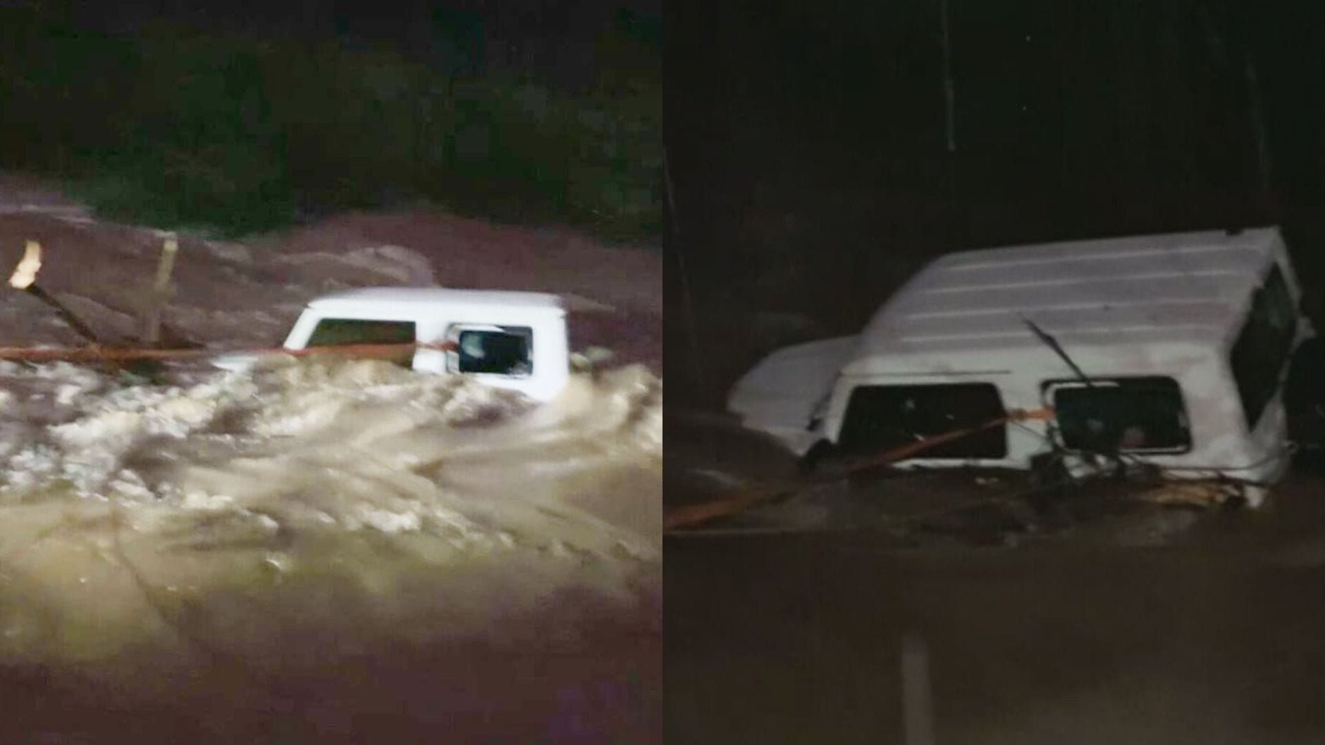 Impactantes imágenes deja el desborde del tranque Millahue: Arrastró a un vehículo con pasajeros en San Vicente de Tagua Tagua