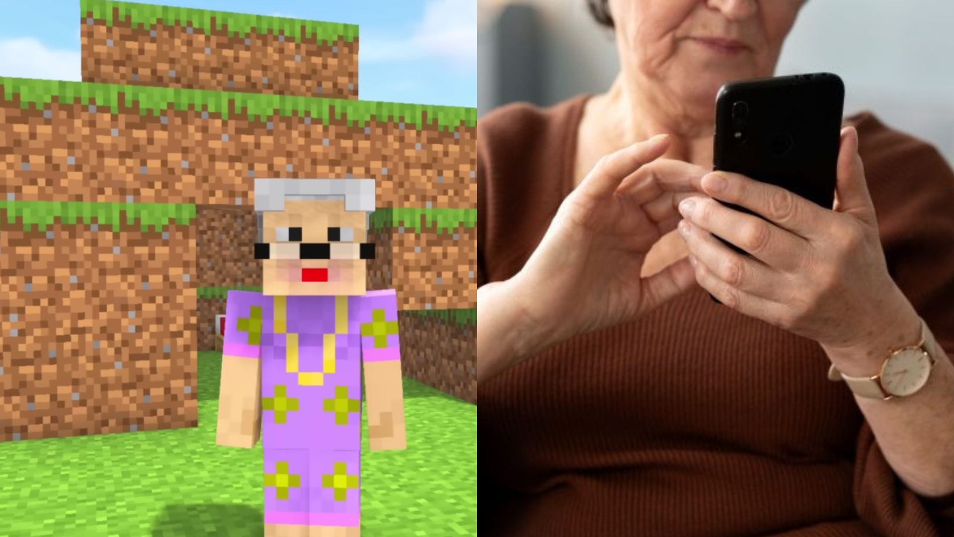 Abuela se viraliza por gastar dinero en Minecraft y culpar a su nieta de Concepción: Streamer mexicano le dedicó un video