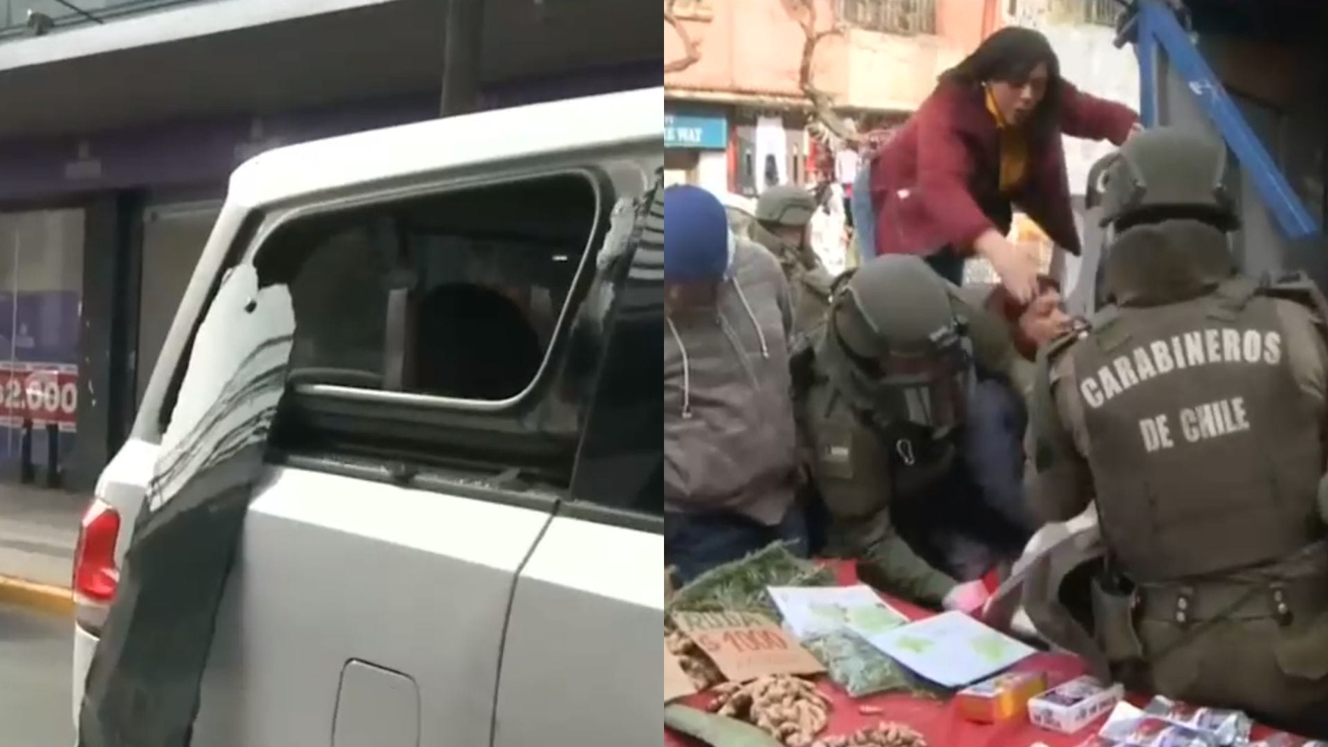 Periodista de Canal 13 tuvo que resguardarse en local tras violenta agresión de vendedores ambulantes en San Bernardo
