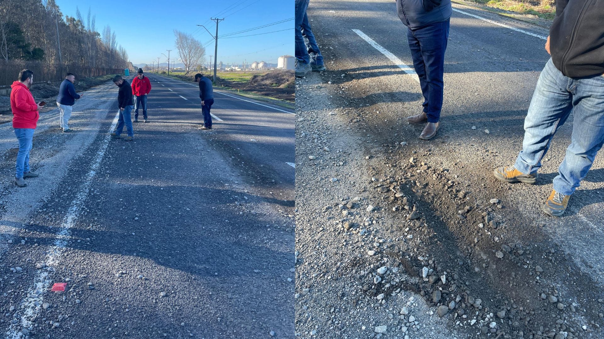 Preocupación por prematuro mal estado del Camino a Lenga en plena obra de reparación: MOP llama a la tranquilidad