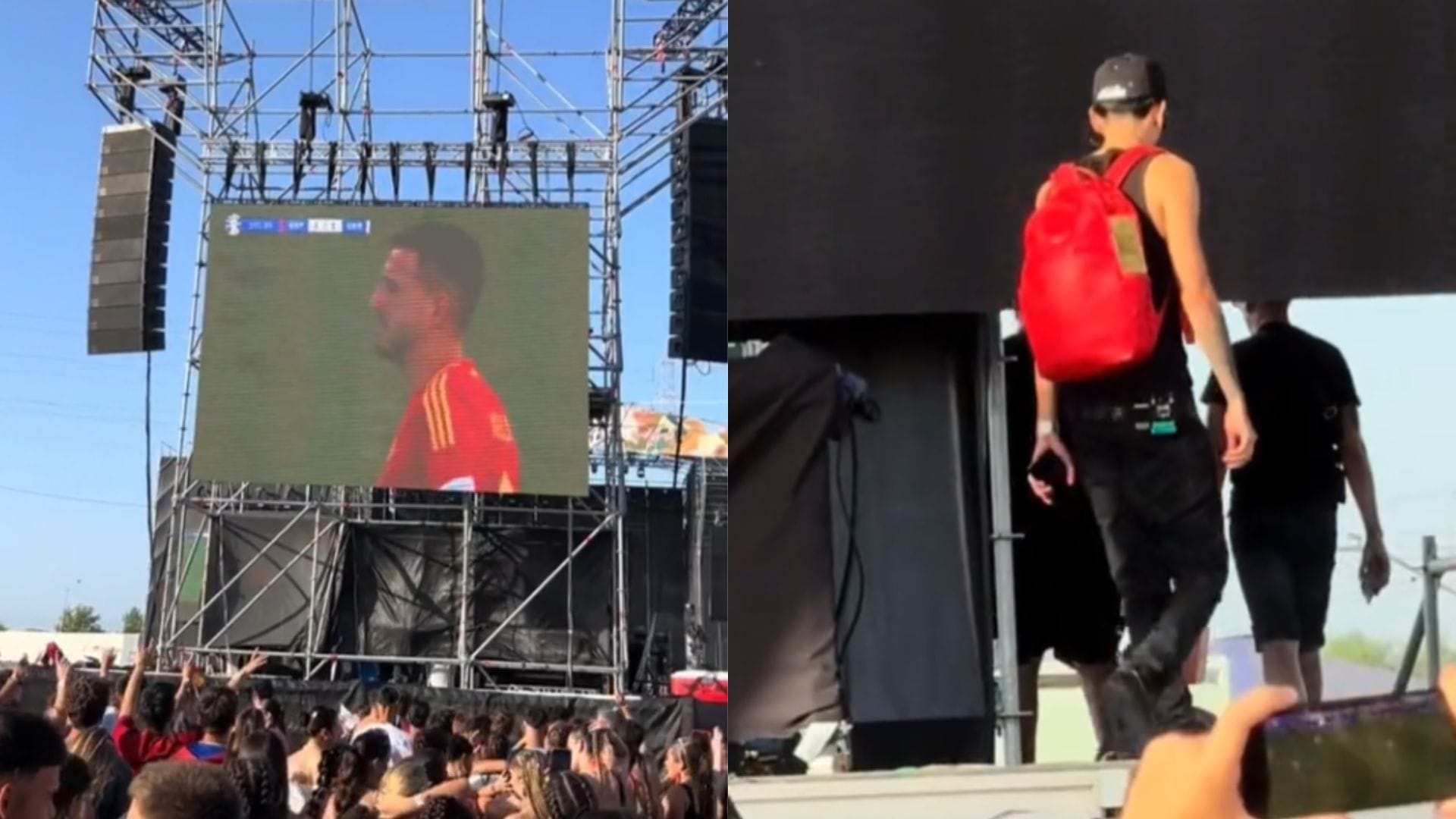 Cris MJ dejó show en España al ver que el público estaba más pendiente de la Eurocopa
