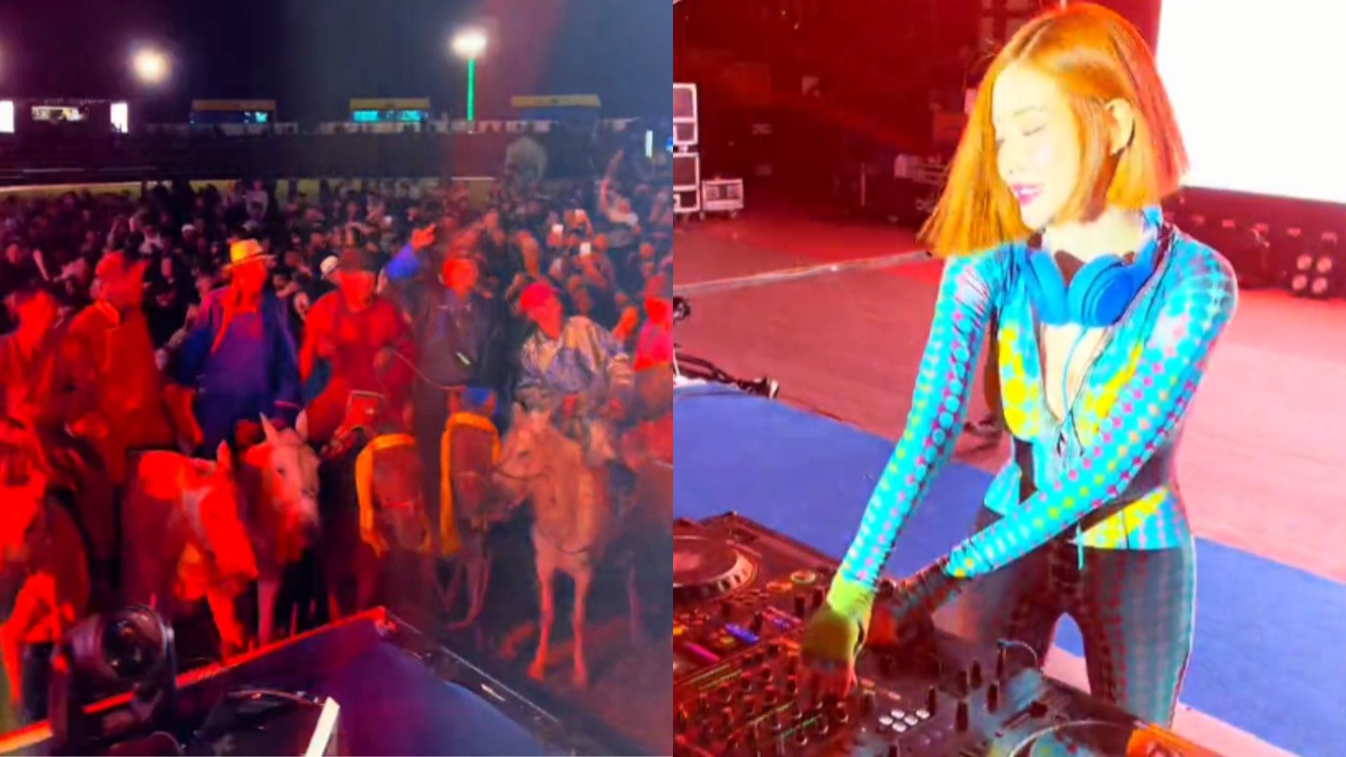 Inusual evento en Mongolia: Asistentes “bailan” montados a caballo en fiesta electrónica