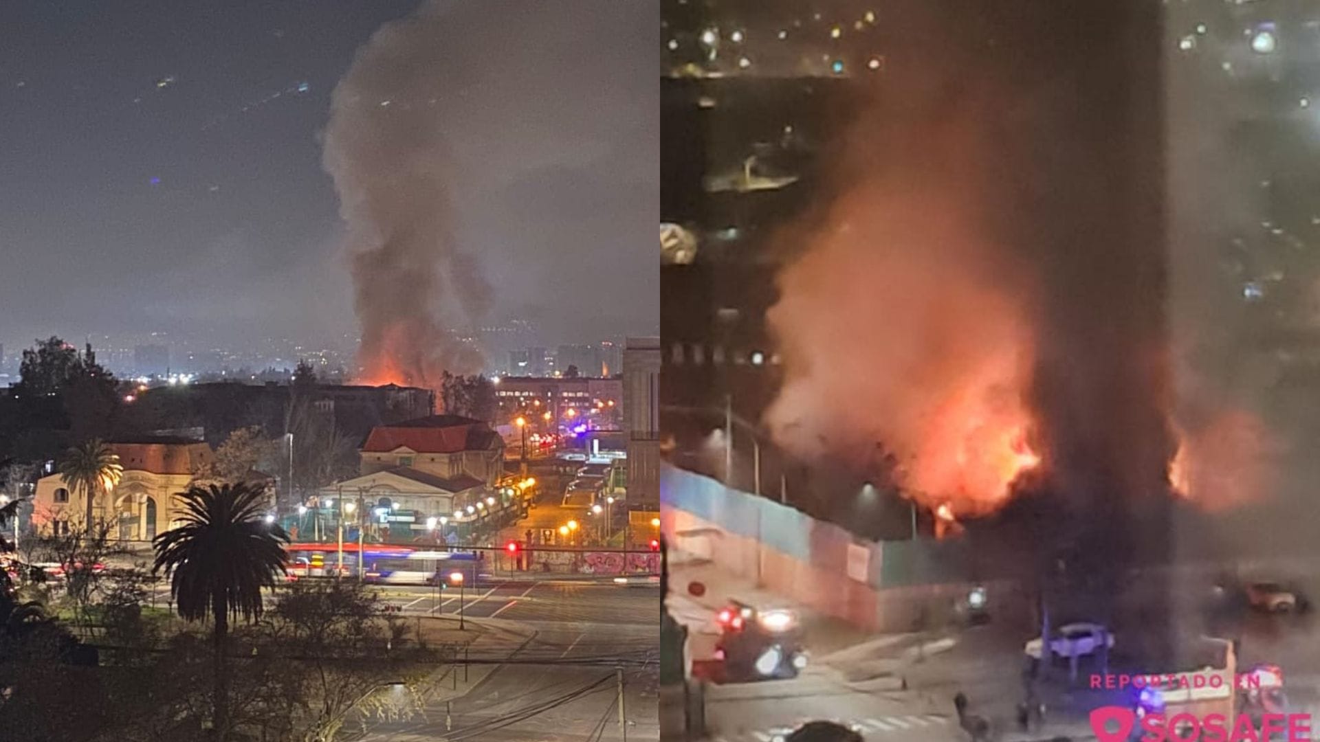 Voraz incendio afectó a instalaciones del Hospital Barros Luco en San Miguel