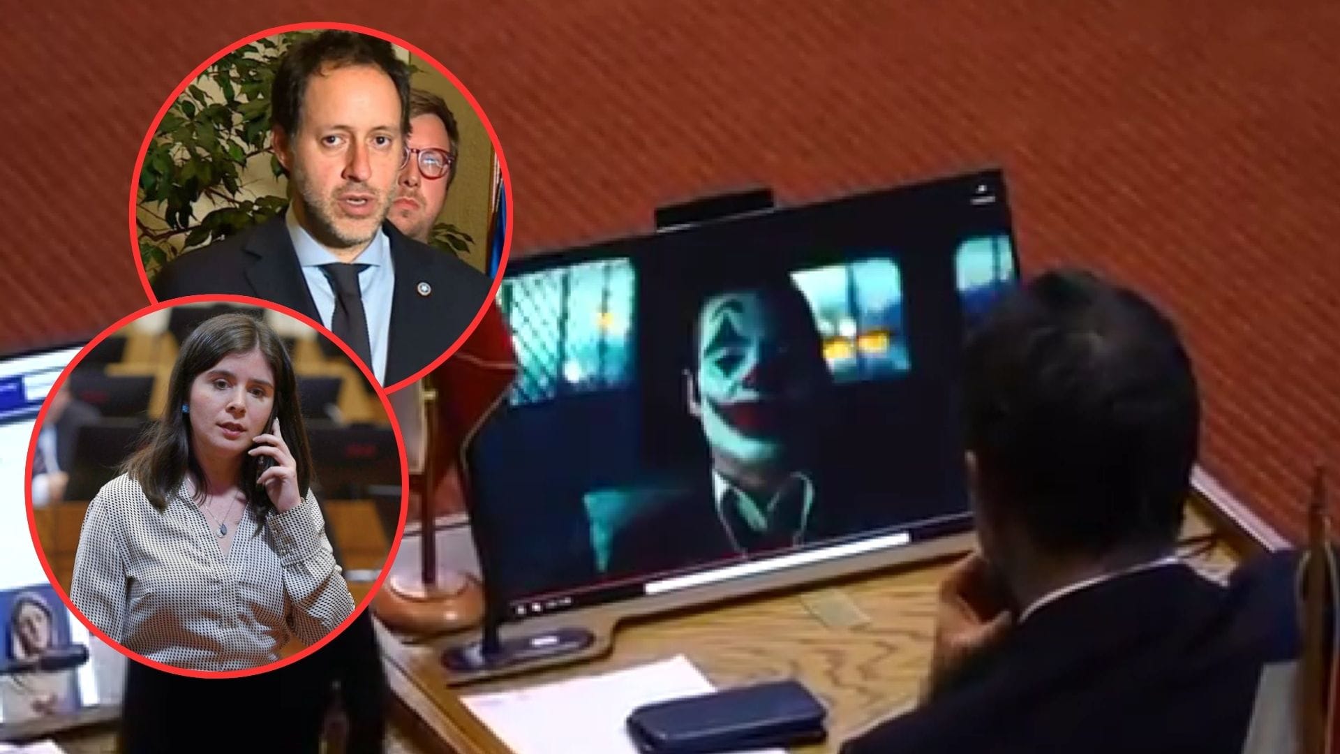 Sorprenden a diputados republicanos mirando el trailer de “Joker 2” en plena discusión de proyecto