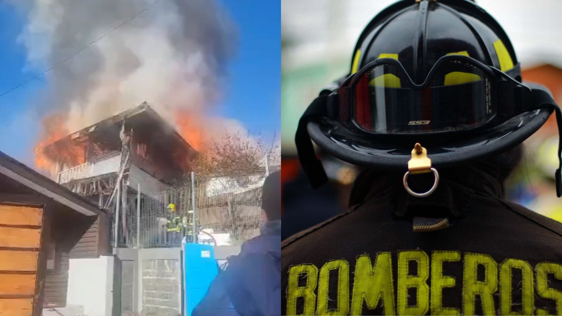 Incendio arrasa con el único motel de Lota
