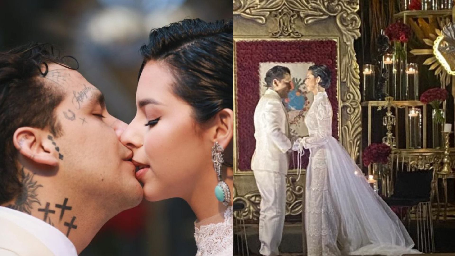 Christian Nodal y Ángela Aguilar celebran boda privada a meses del supuesto engaño a Cazzu: “Fan de su relación”