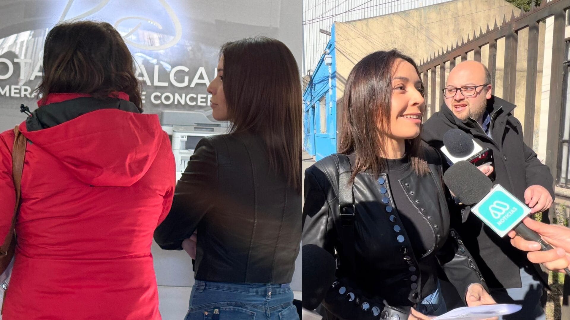 Discusiones con periodistas e insistiendo en su inocencia: Así fue la salida de Camila Polizzi por las calles de Concepción