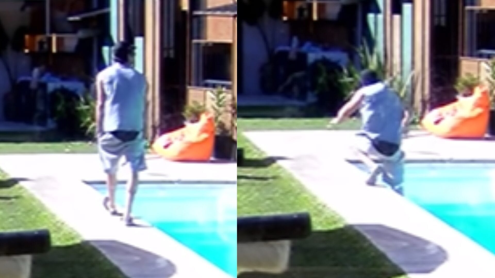 No fue su día: La dolorosa caída que sufrió Sebastián Ramírez en “Gran Hermano”
