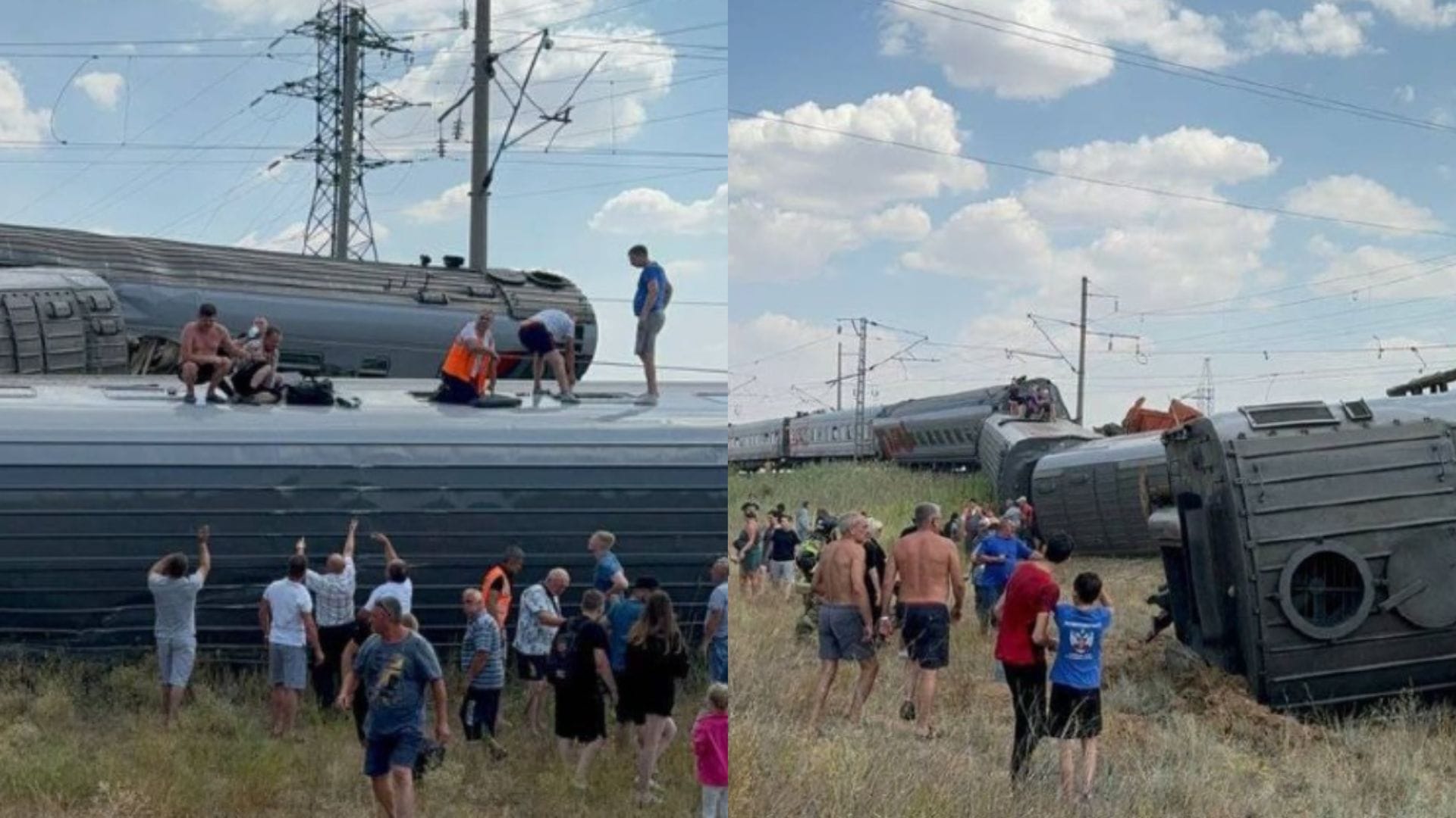 Más de 100 heridos deja descarrilamiento de tren en Rusia: Nueve vagones se salieron de las vías
