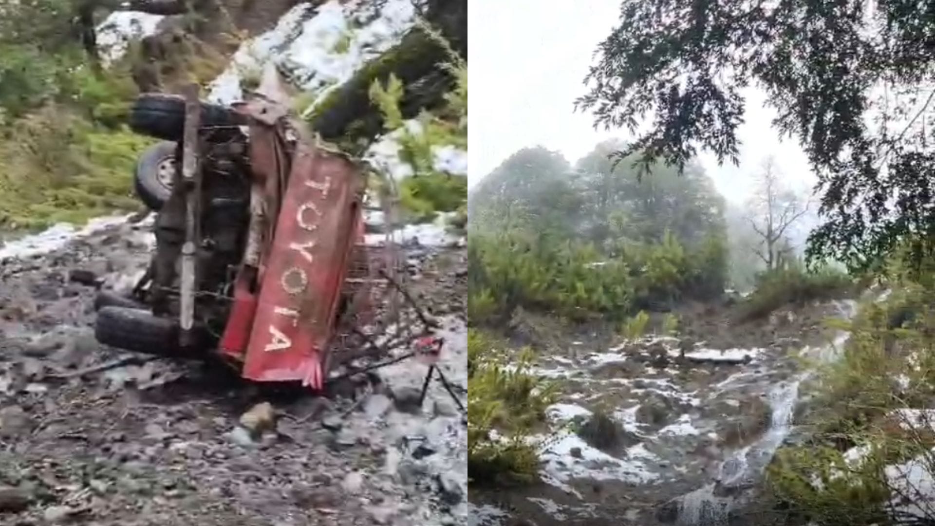 Camioneta se desbarrancó en Alto Biobío: Grave accidente de tránsito dejó dos personas fallecidas
