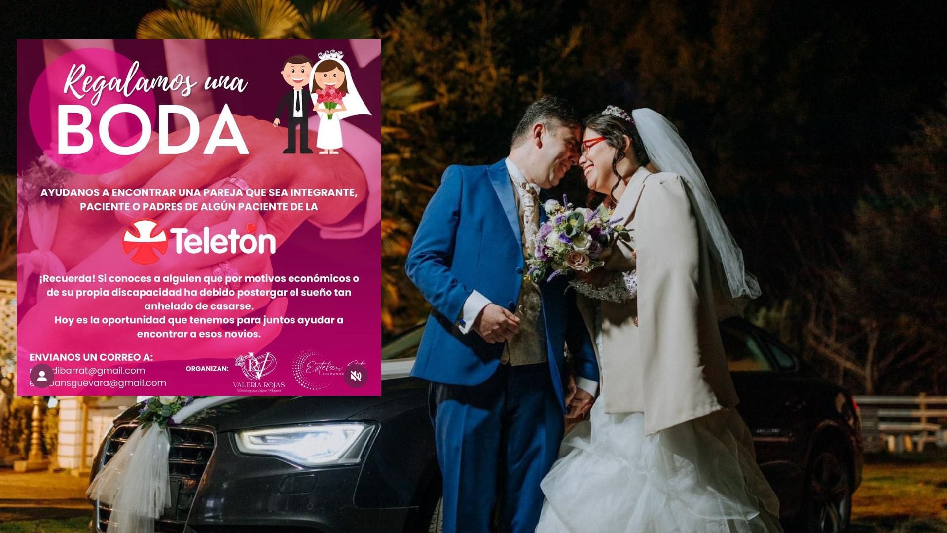 “Regalamos una boda soñada”: La historia de la wedding planner que le regaló el día perfecto a dos familias de la Teletón 
