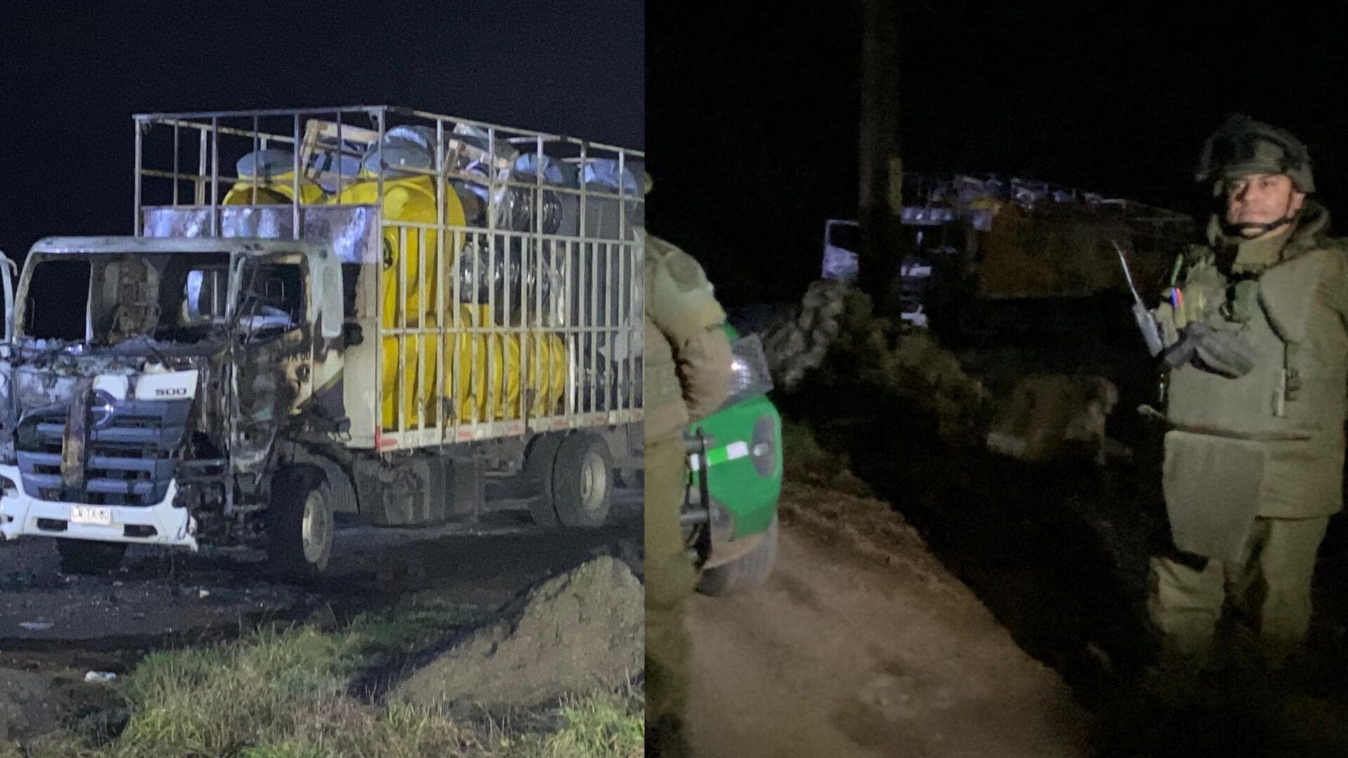 “Nos gritaron que no miremos y nos apuntaron con un fusil”: El duro testimonio de camioneros atacados durante atentado en Pailahueque