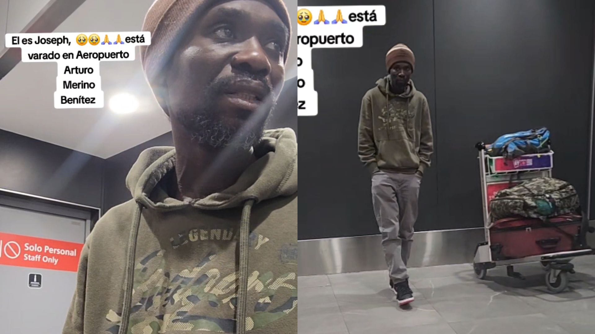 La historia del hombre que lleva 2 años viviendo en el Aeropuerto de Santiago: “Estoy varado, me quiero ir”